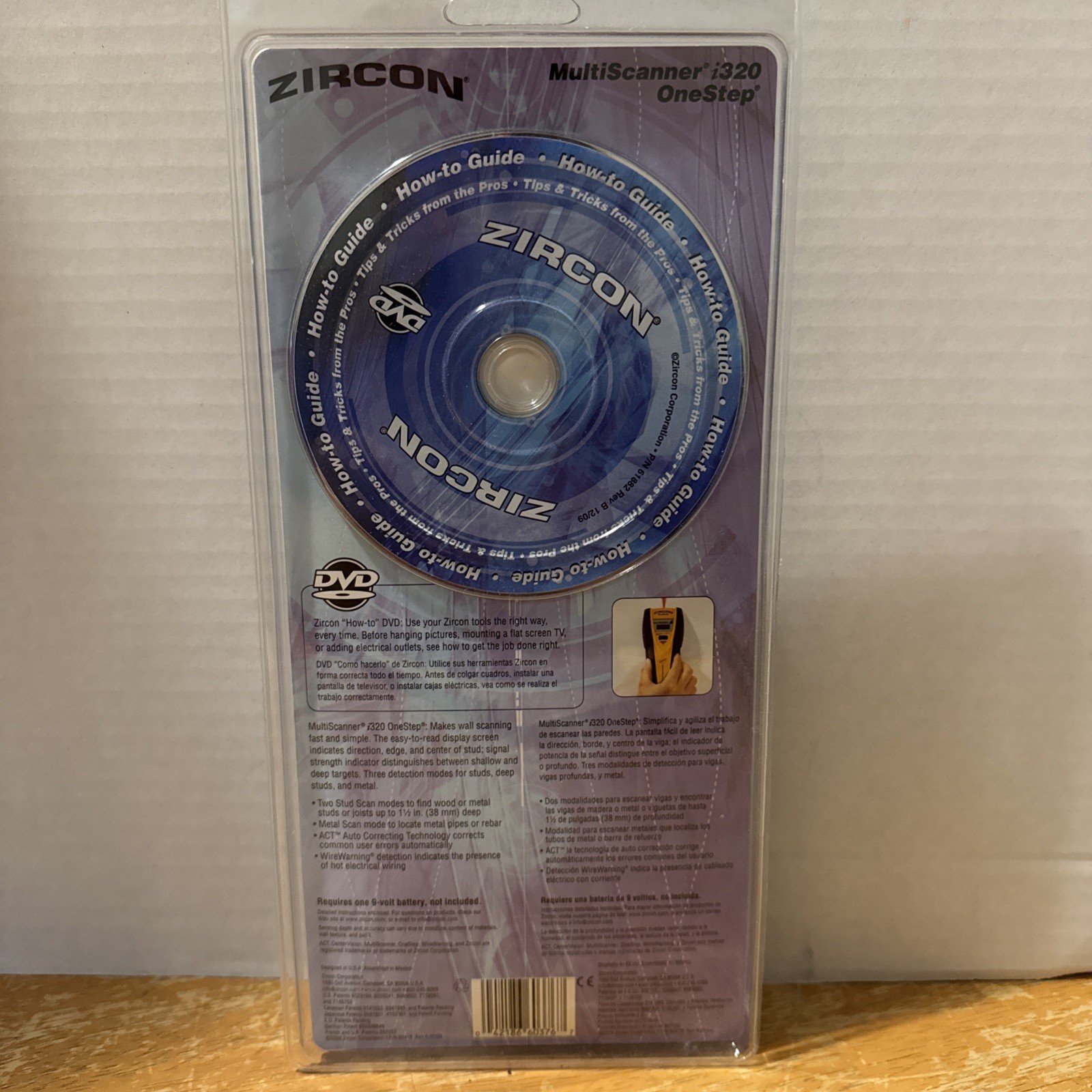 Zircon MultiScanner i320 OneStep Center-Finding Stud Finder