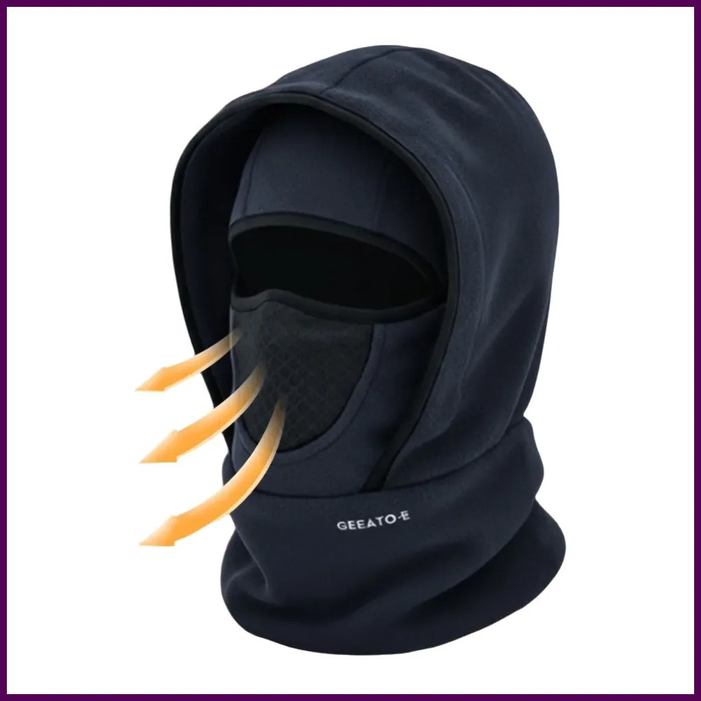 Casual Waterproof Polar Fleece Balaclava Hat Cycling Skiing for Cold Weather