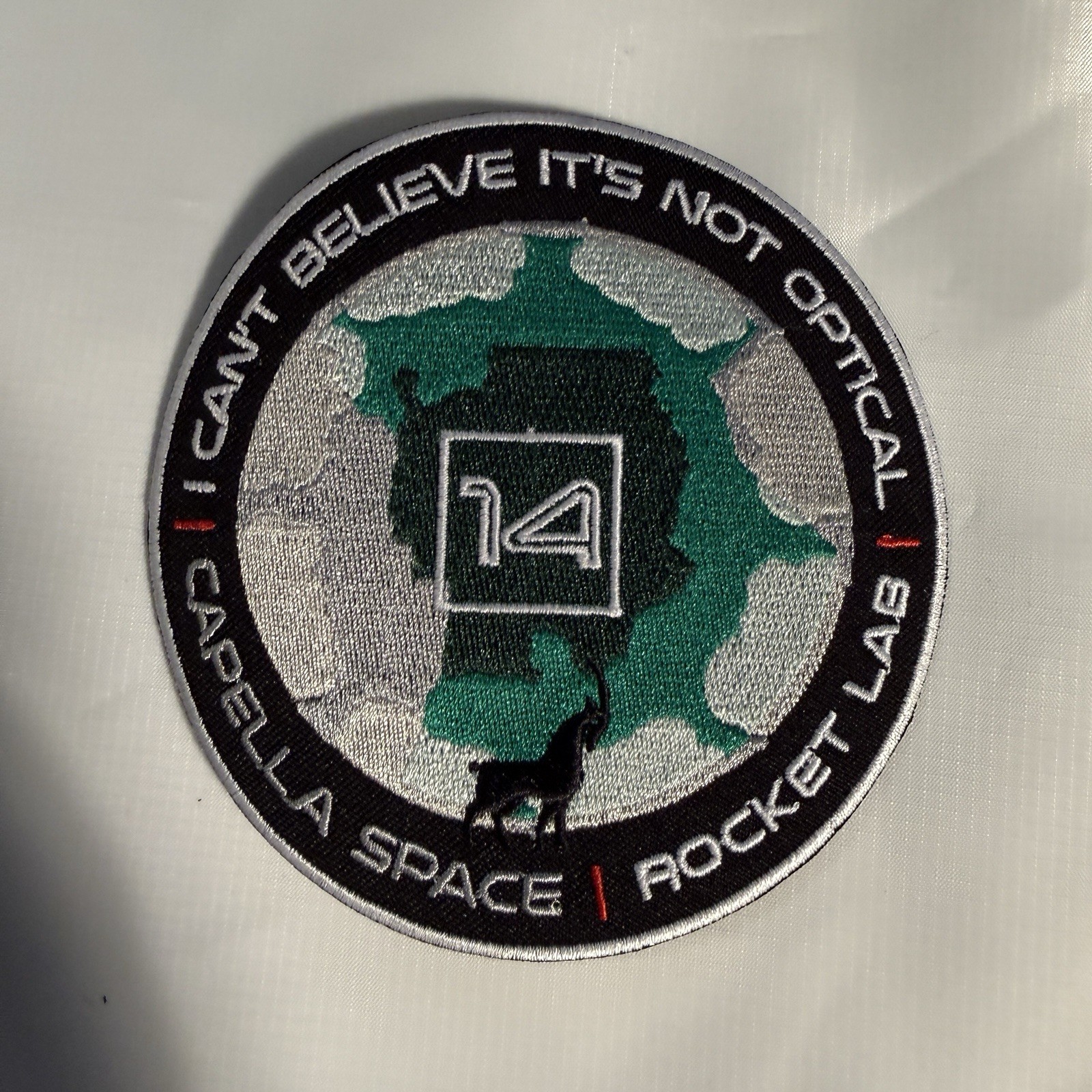 ROCKET LAB 14 - I CAN'T BELIEVE IT'S NOT OPTICAL - SATELLITE Mission SPACE PATCH