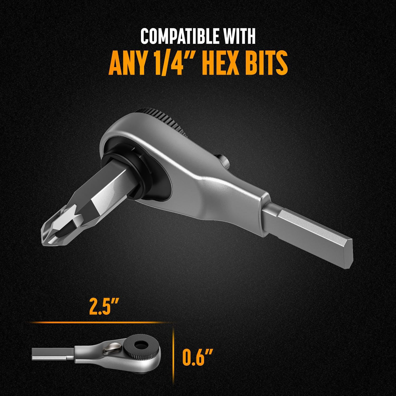 GALVANOX Flat-End Ratchet Driver Designed