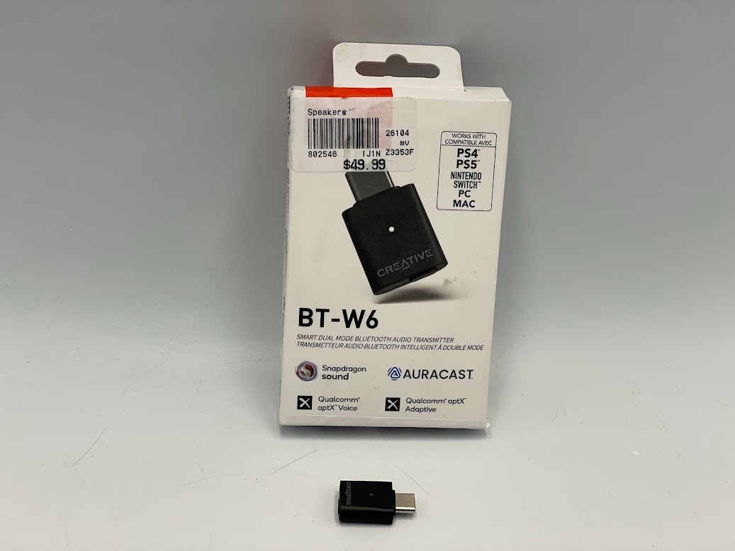 Creative Labs BT-W6 Wireless Bluetooth 5.4 and LE Audio Transmitter