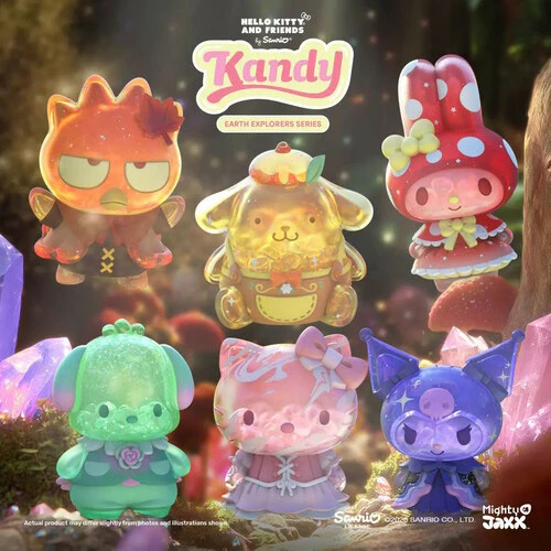 Sanrio Characters Kandy Earth Explorer Figure Series Mighty Jaxx 3.5-Inch Mini-F