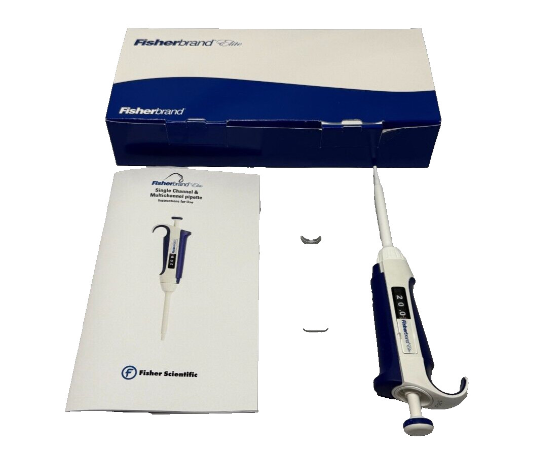 Fisherbrand Elite 2-20μL Adjustable Volume Laboratory Pipette FBE00020