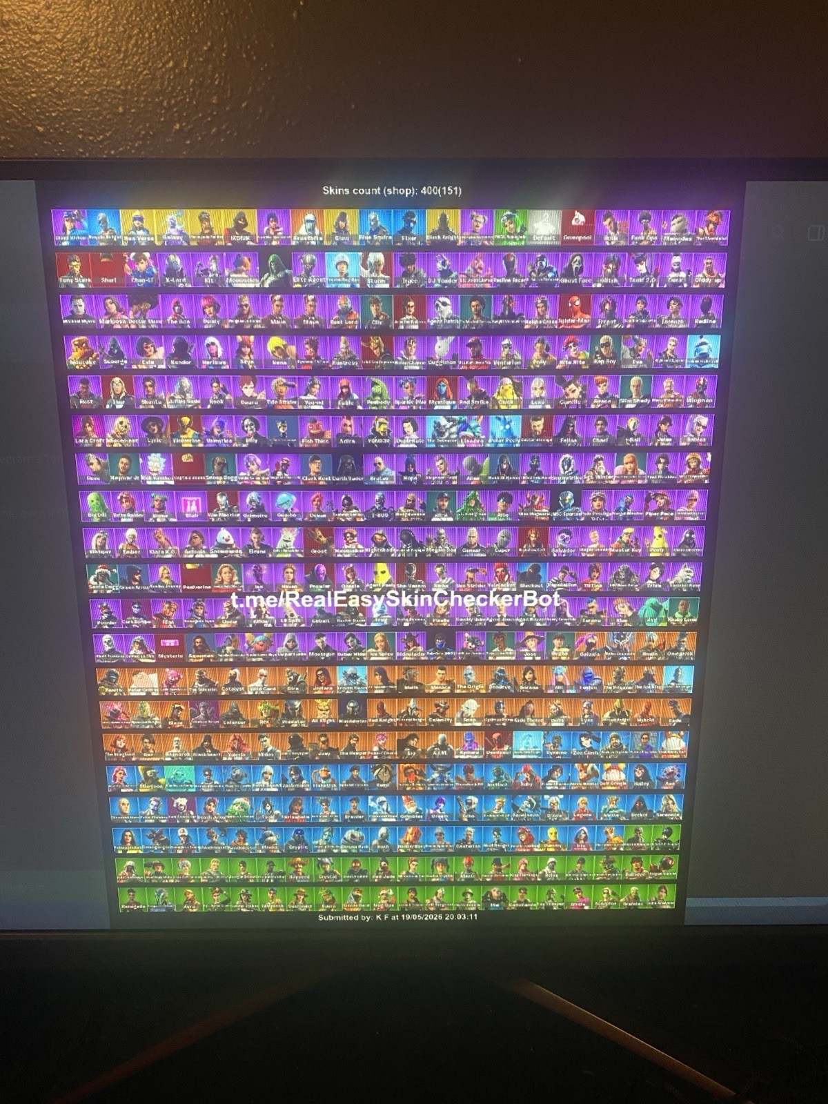 Fortnite Account: 400 Skins, 323 Pickaxes, 424 Backpacks, 236 Gliders
