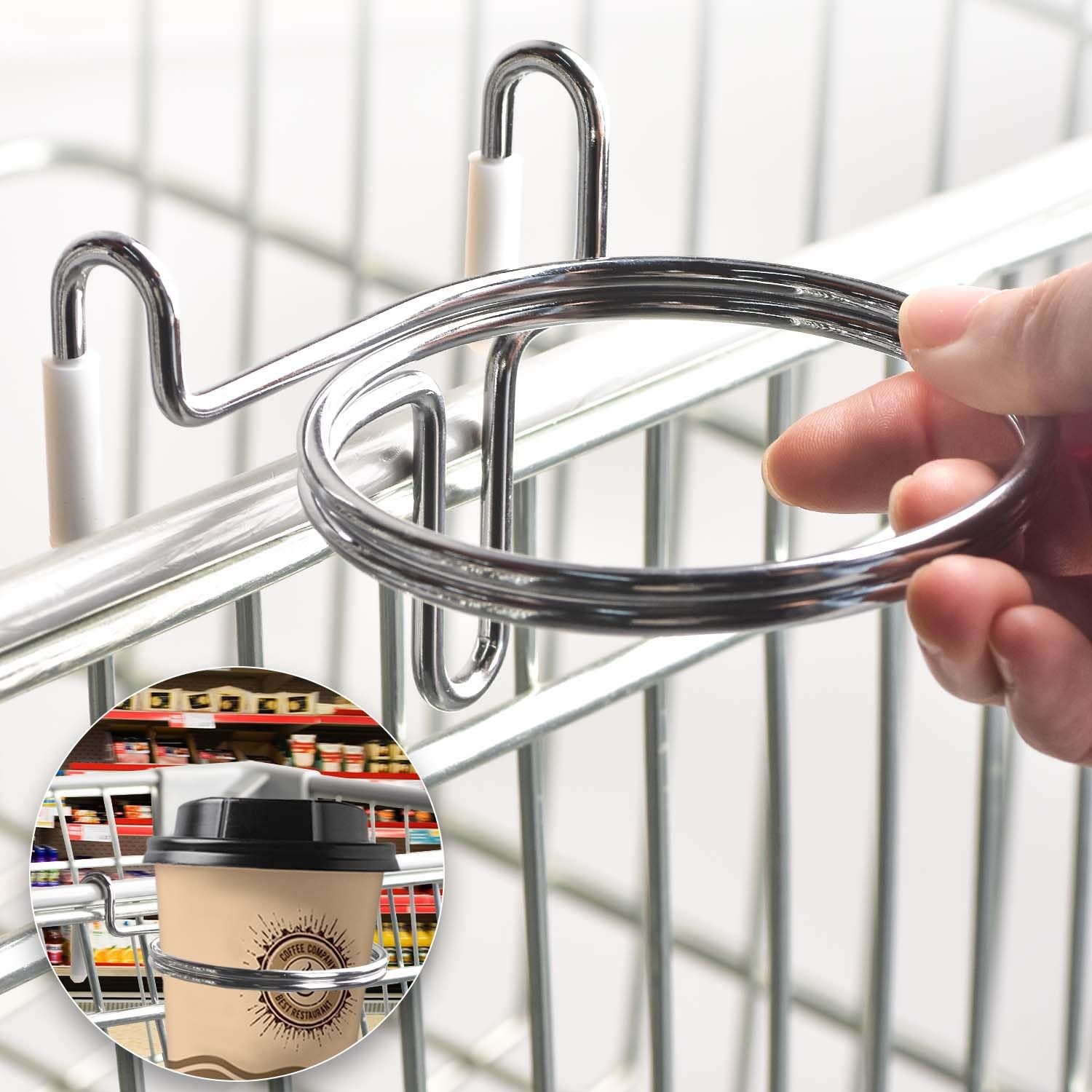 Shopping Cart Cup Holder Portable Cup Holder Shopping Carts Drink Holder For Han