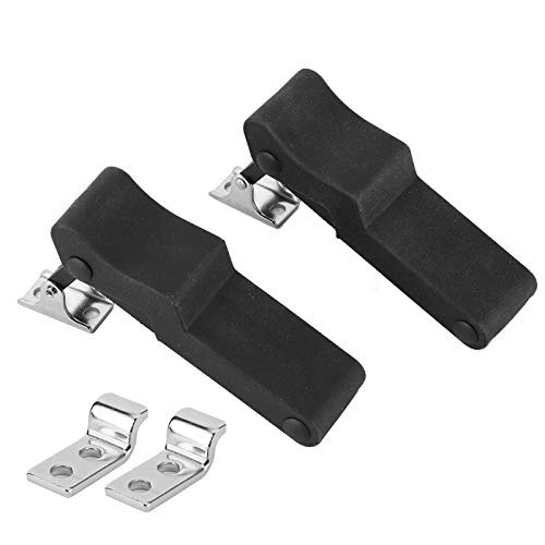 2pcs Front Storage Rack Rubber Latch Fit for Polaris Sportsman 2 Pack, Black
