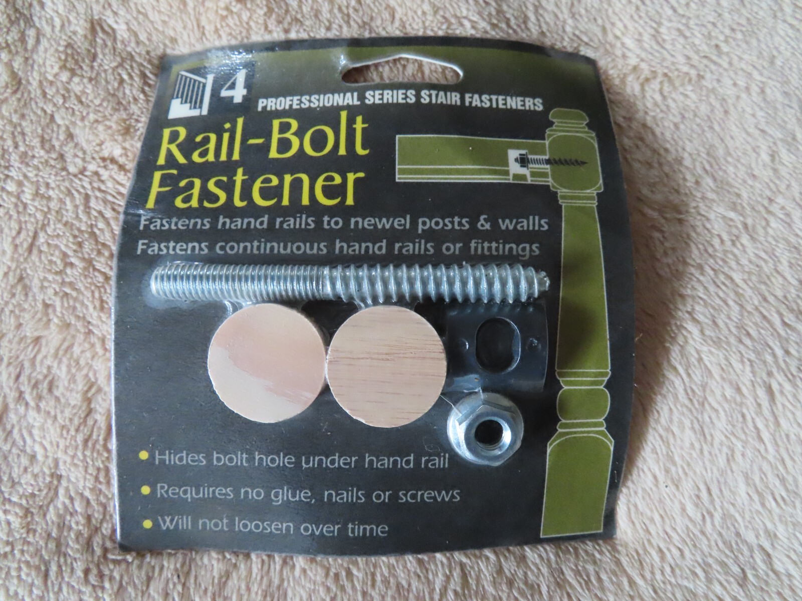 302 Rail-Bolt Fastener with plugs