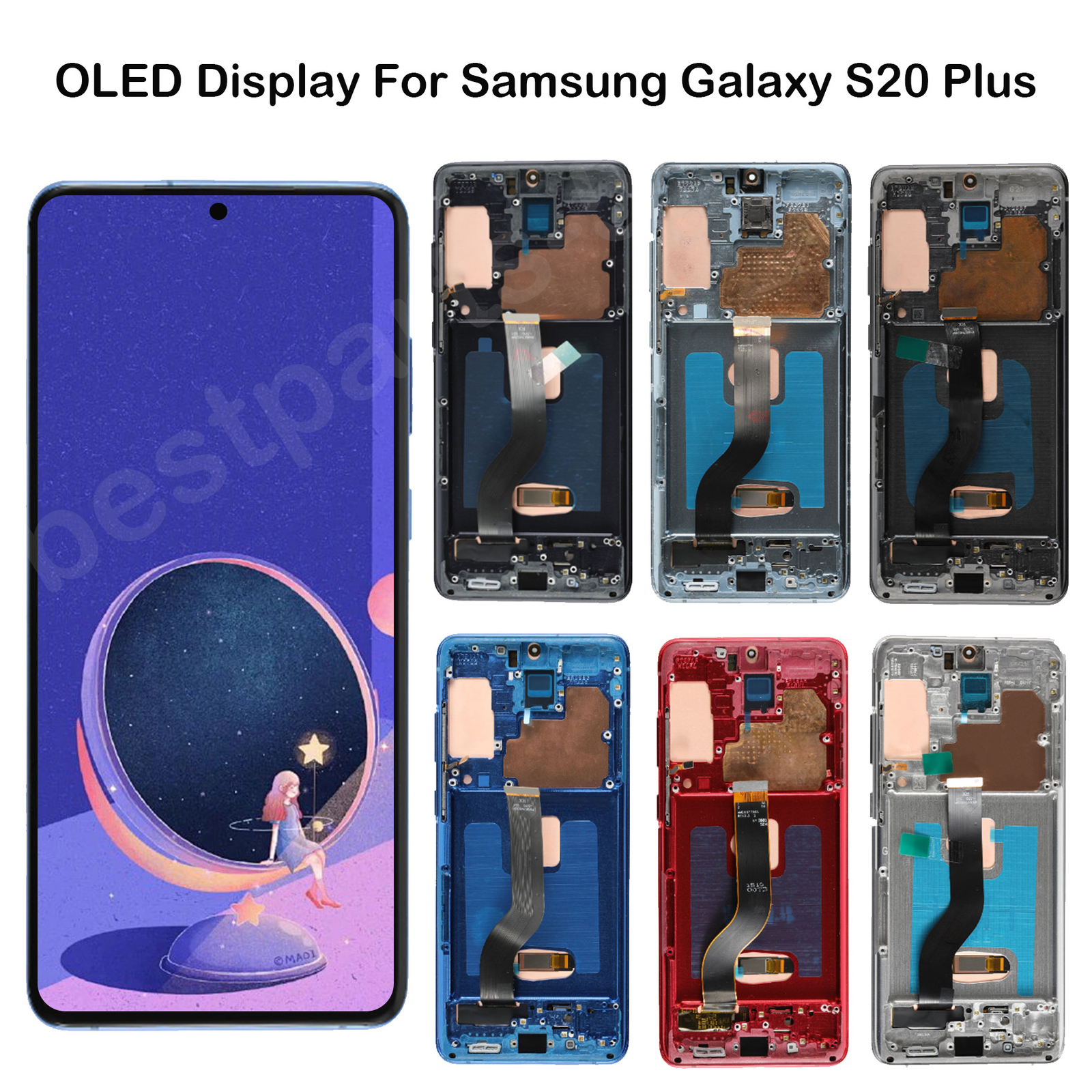 For Samsung Galaxy S20 Plus G985 986 LCD Display Touch Screen Replacement A+OLED