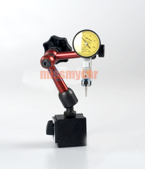 Dial Test Indicator 0.01mm Accuracy and Magnetic Base for Measuring Lathe Tools