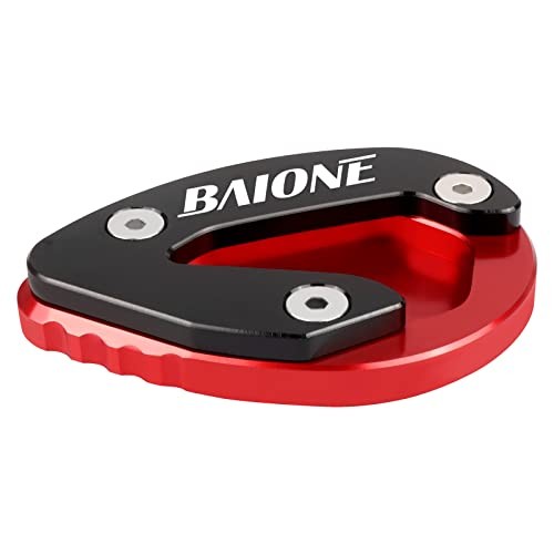 Worldmotop Motorcycle Kickstand Pad Support Foot Pad Replacement for Ducati red