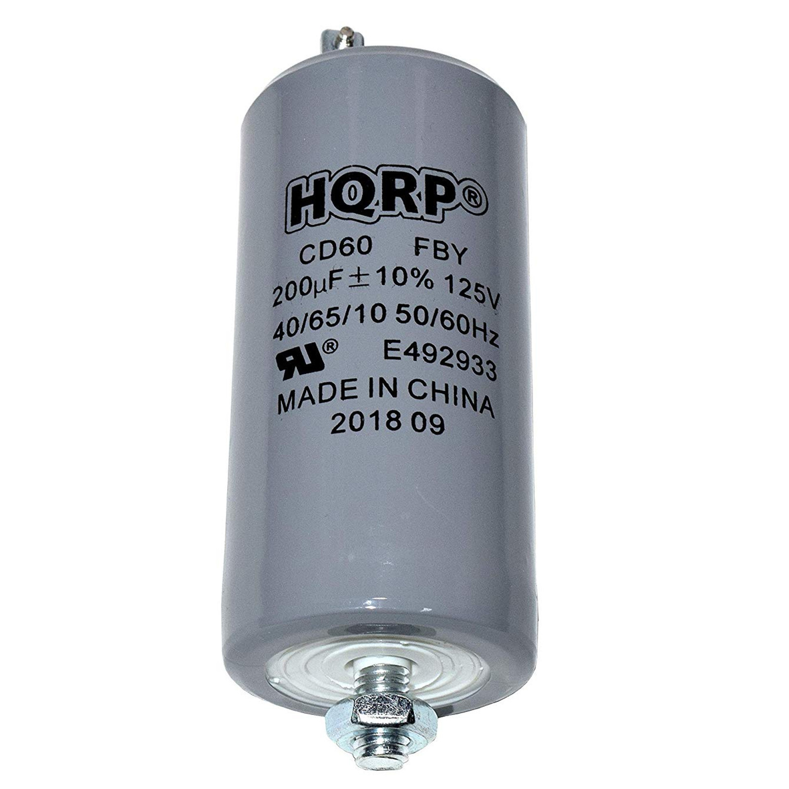 HQRP 200uF 125V Capacitor AC Electric Motor Start HVAC Blower Compressor