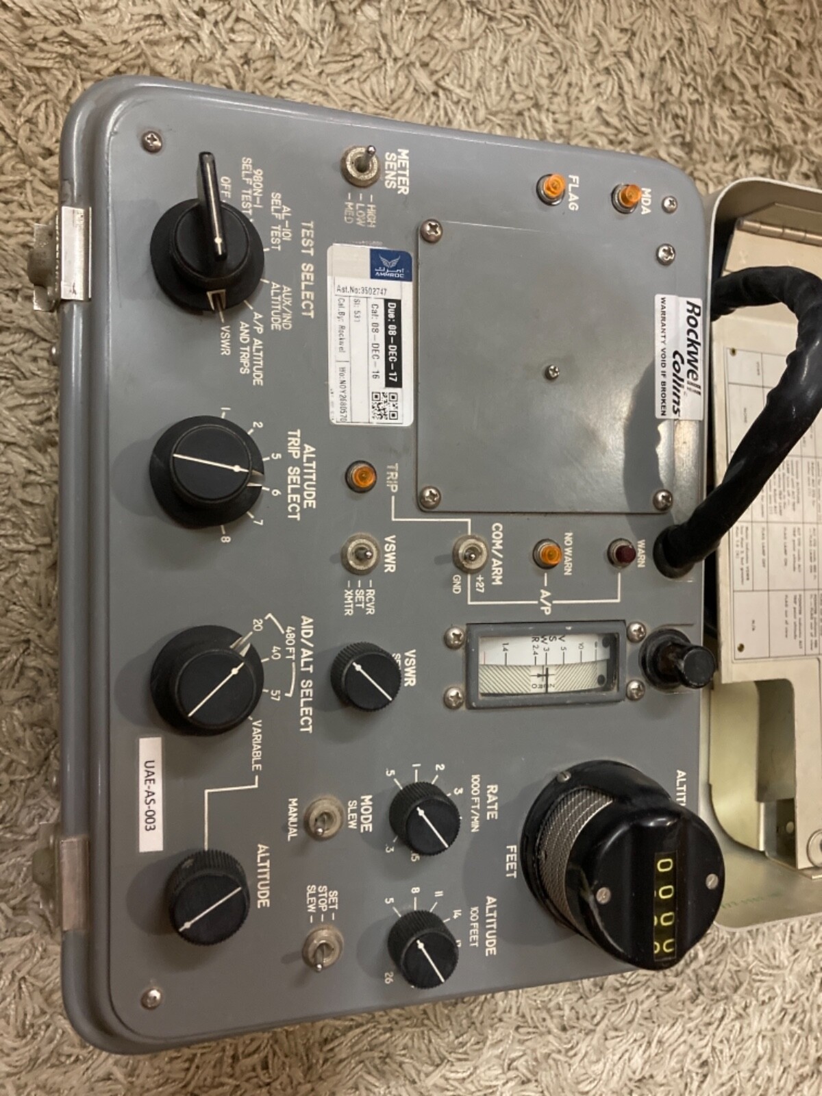 ROCKWELL COLLINS 980N-1 ALTIMETER TEST SET