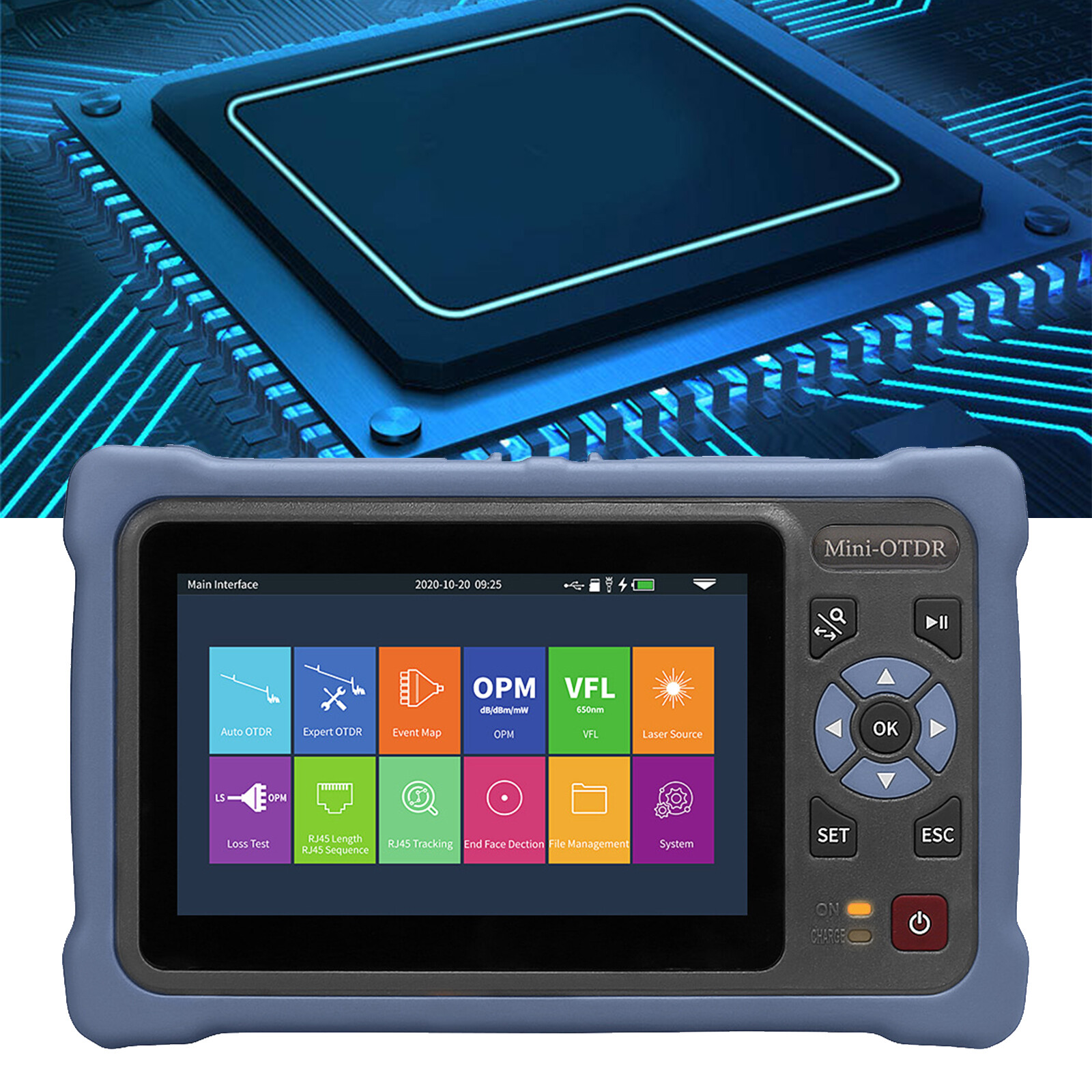 MiNi OTDR 1310/1550nm 26/24dB SM fiber optic brea kpoint fault finding Tester