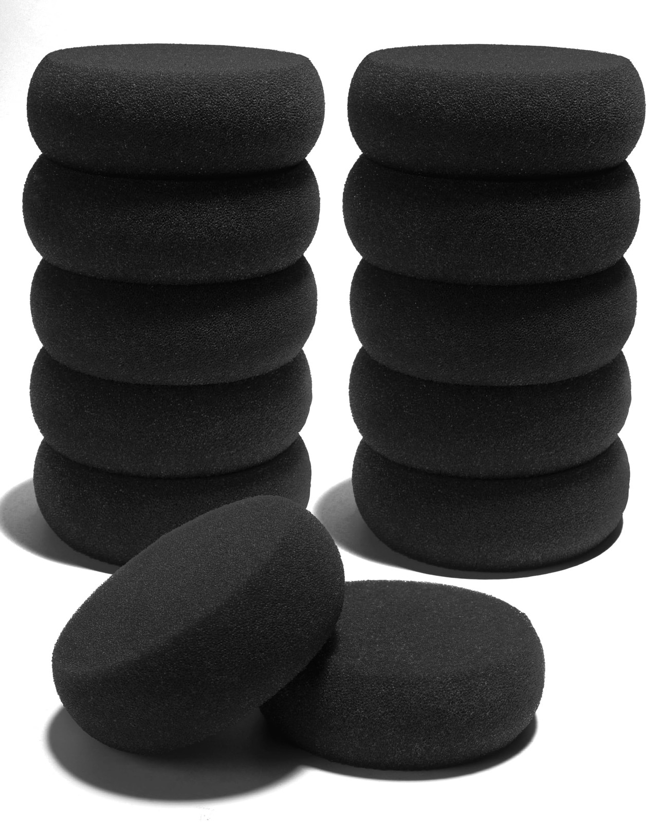 QUJUFIND Round Sponges - 12pcs Synthetic Artist Sponges, 2.96inch, for Waterc...