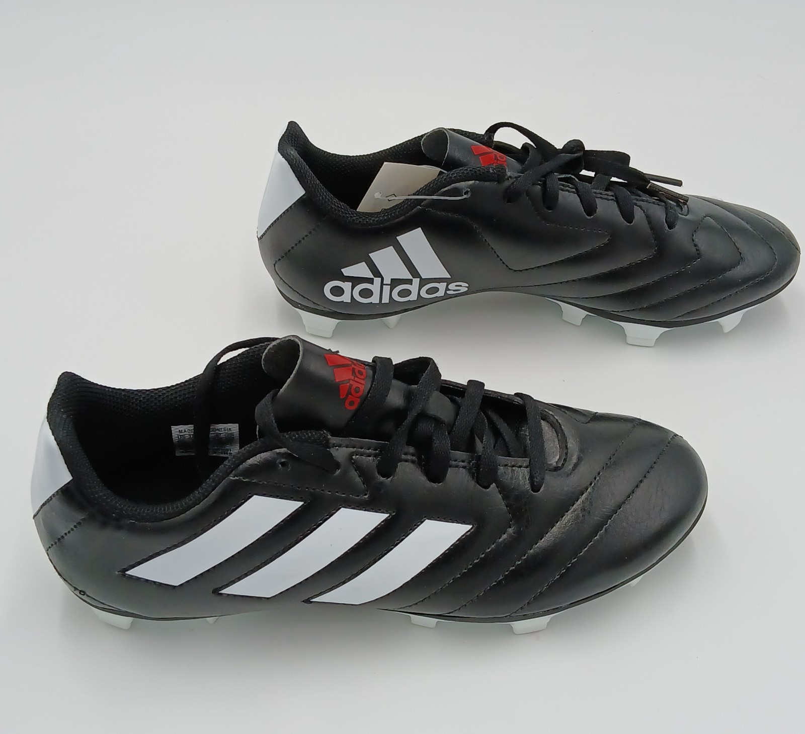 Adidas Goletto VII FG Black / White Soccer Cleats Men's Size 6.5