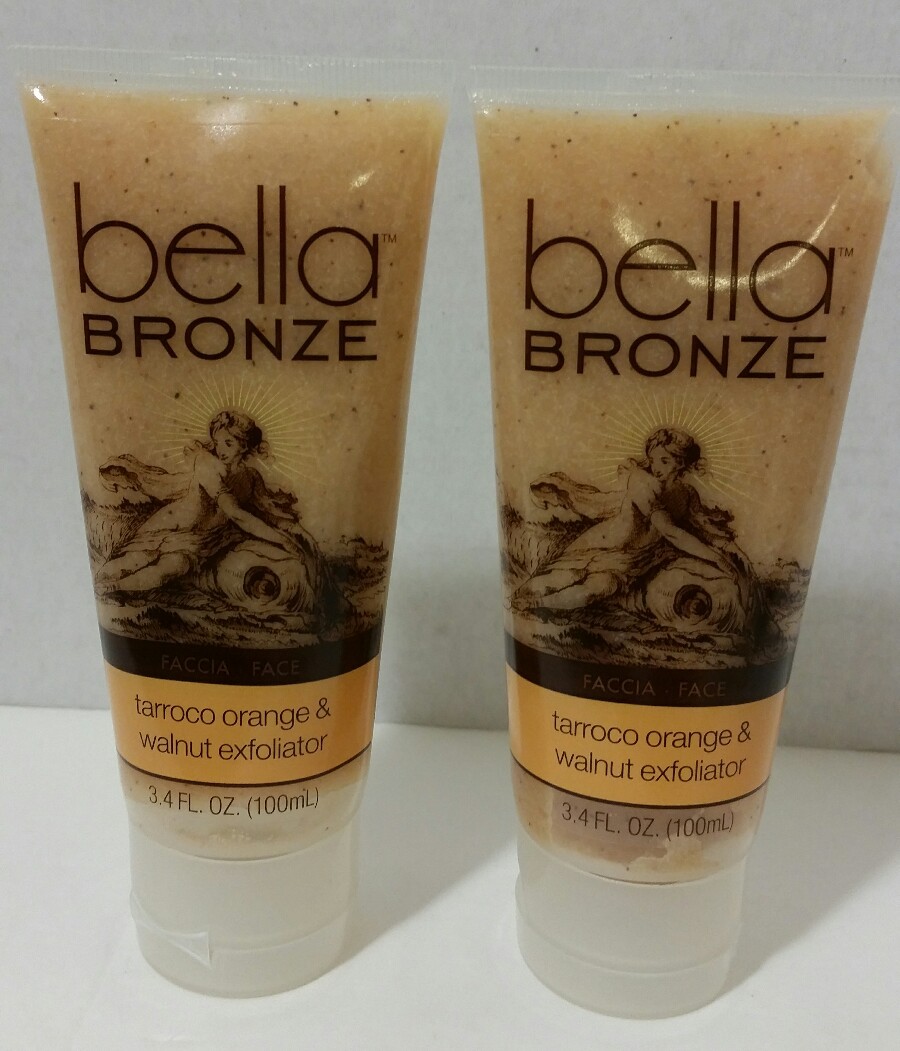 Bella Bronze Tarroco Orange & Walnut Exfoliator  3.4 fl oz ☆LOT OF 2☆New Sealed