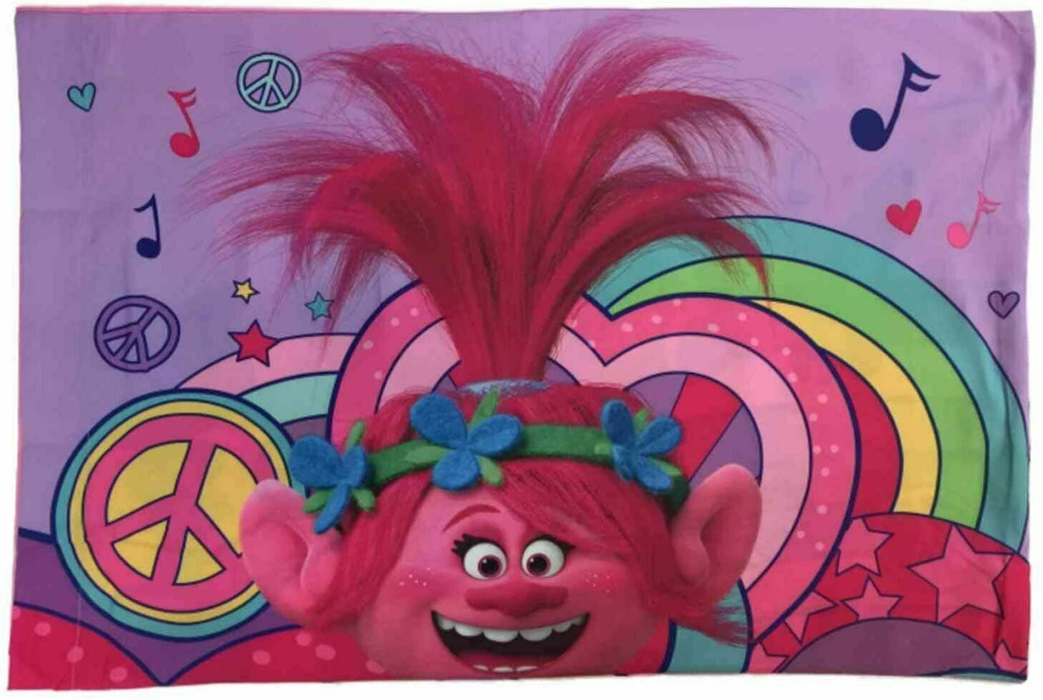 Trolls Twin Feel The Beat Kids Toddler Children Pillowcase New Standard 20X30 IN