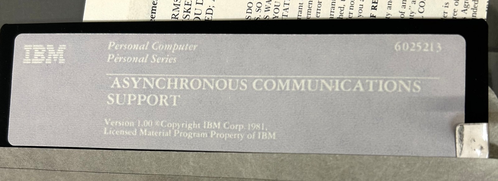 IBM Asynchronous Communications Support Program Incl Software