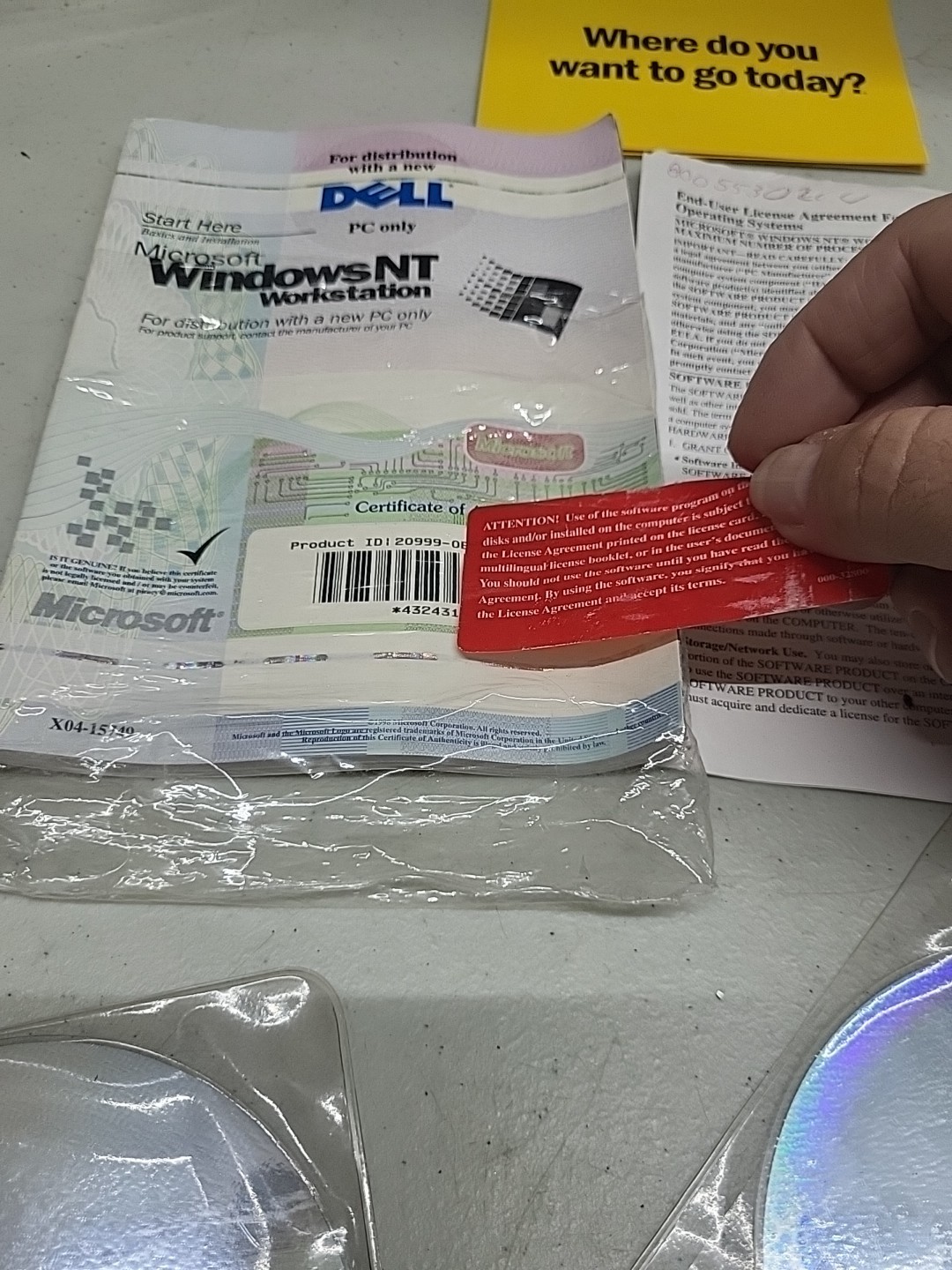 Microsoft Windows NT Workstation Version: 4.0 Processor Edition