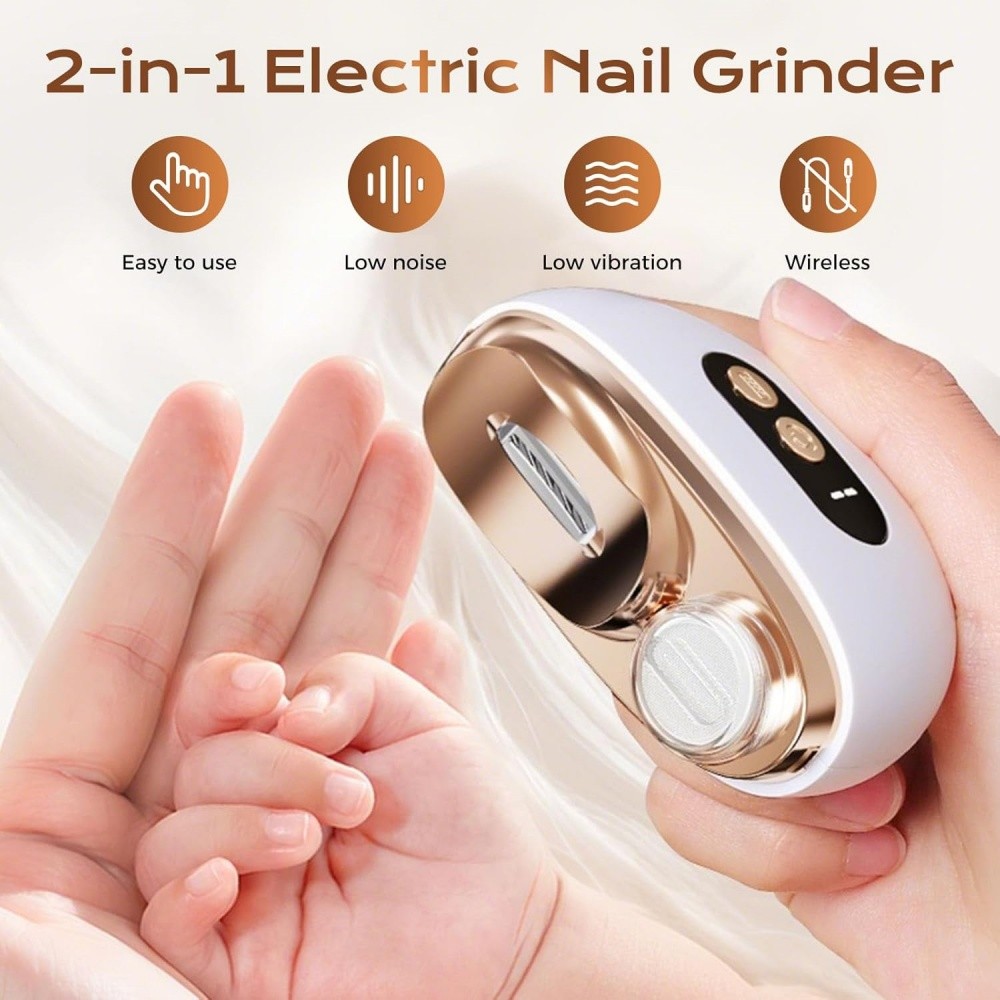 Automatic Electric Toe Nail Clippers Trimmer LED Light with 3 Adjustable Speeds