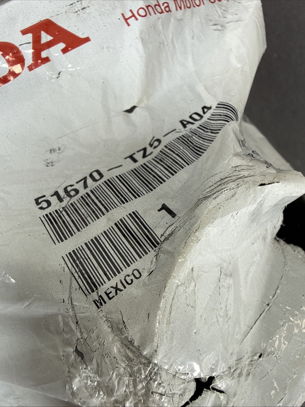 HONDA #51670-TZ5-A04 Rubber, FR. Shock Absorber Mounting 2016-2021 Honda - NEW!!