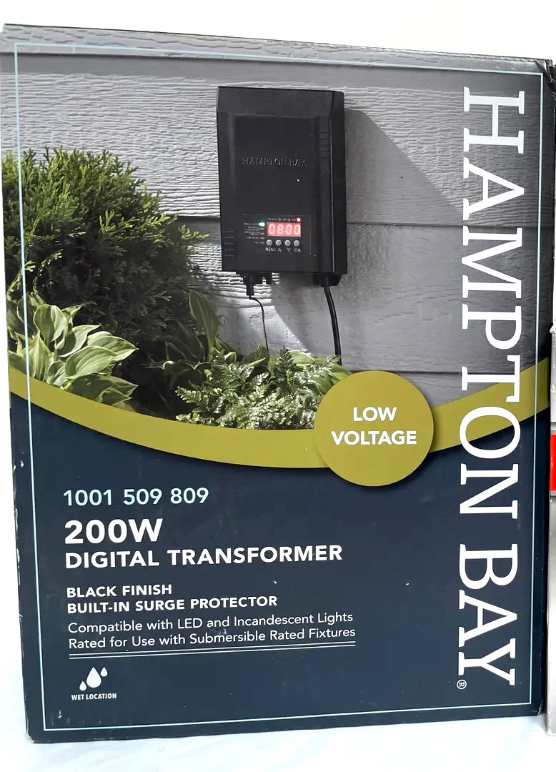 Hampton Bay 200W Digital Low Voltage Landscape Lighting Transformer 12V/15V