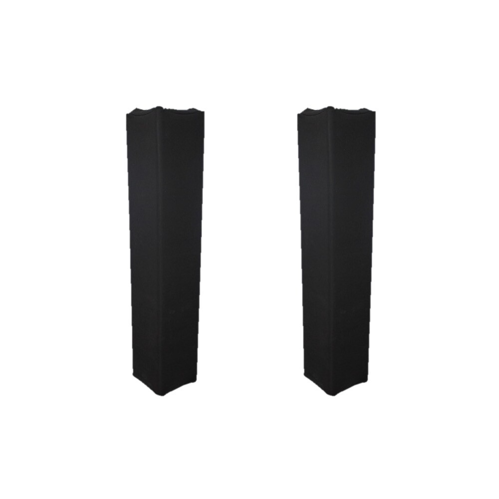 Pair of Pro X Black 8.20ft 2.50 meter Lycra Cover Scrim Sleeves