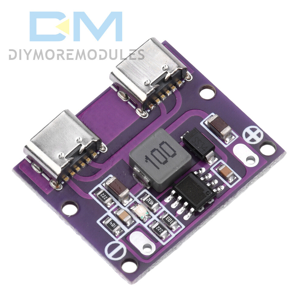 DC 6V-36V to 5V 3A DC-DC Dual Type-C Interface Step-Down Module Charging Module