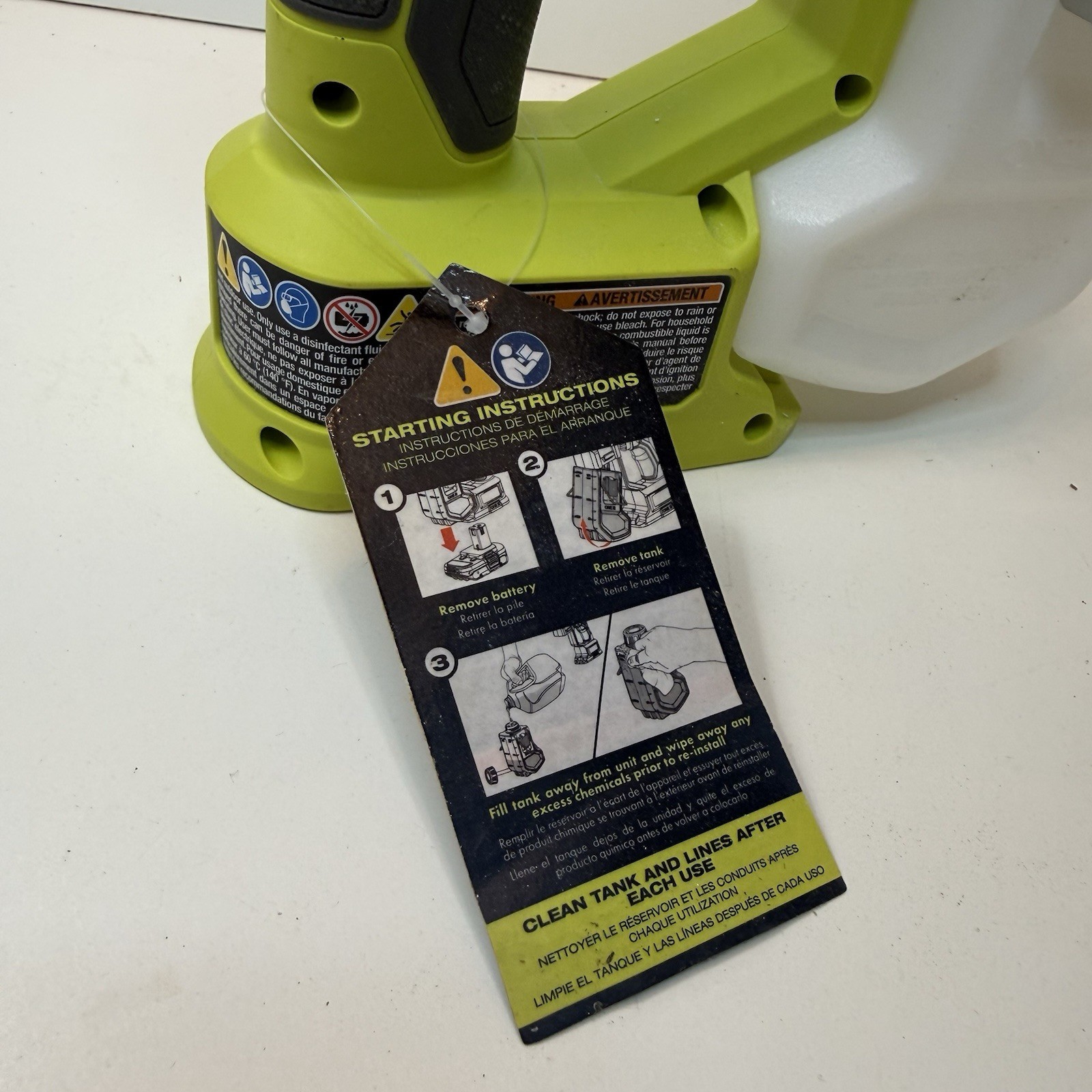 RYOBI ONE+ PSP01B 18V Cordless Handheld Sprayer (Tool Only)