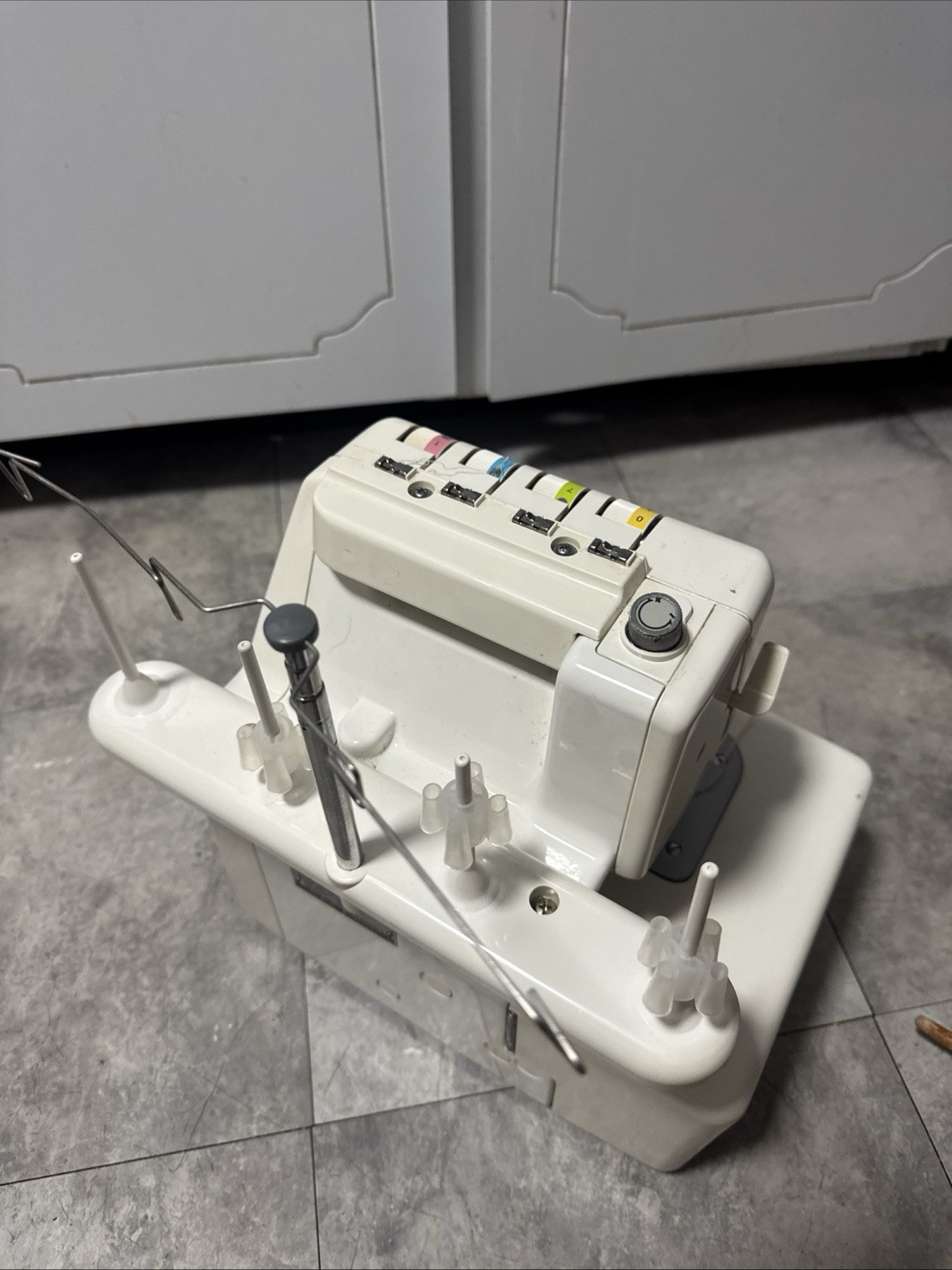 White Serger Speedylock Model #SL234D Untested No Pedal