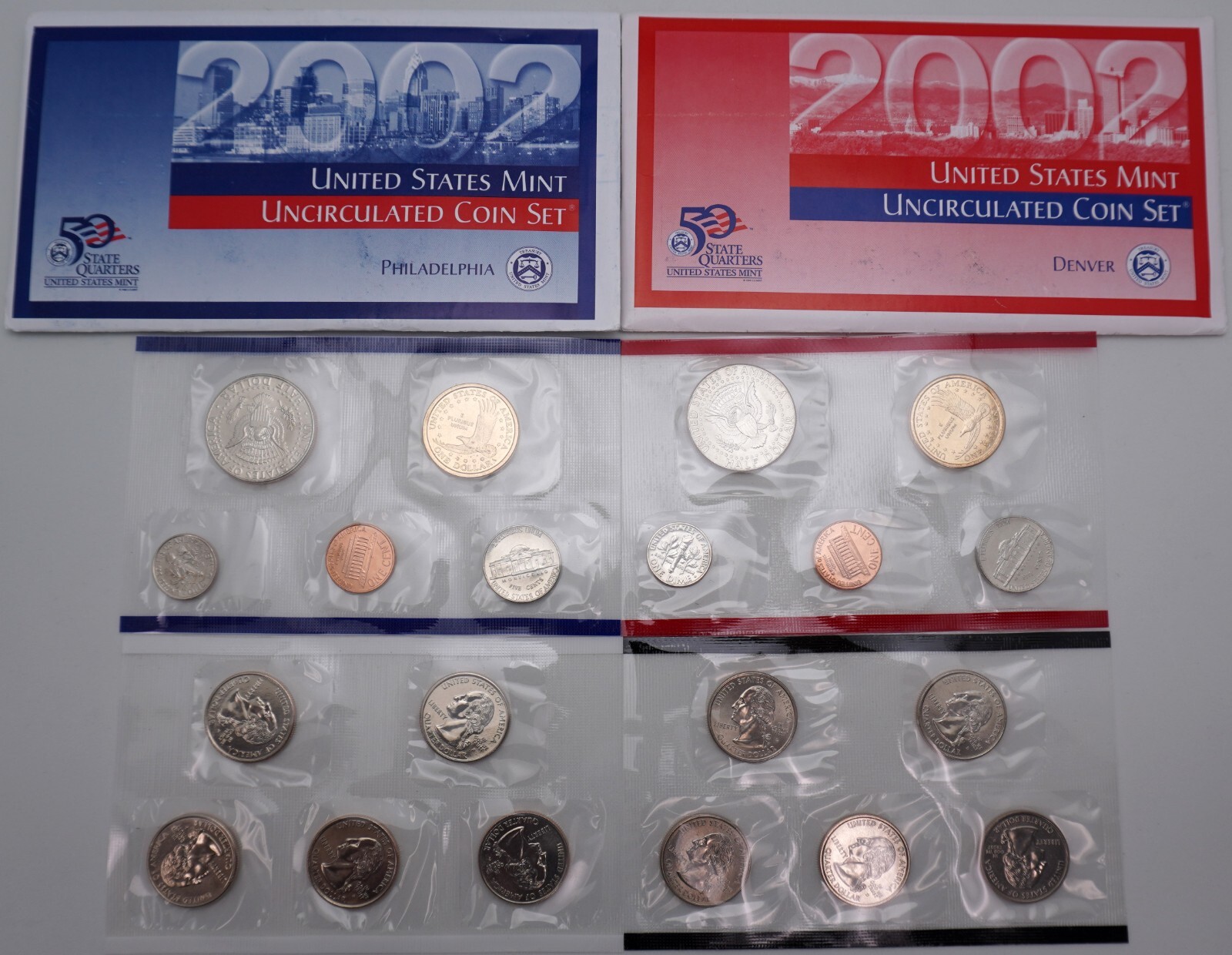 2002 - P&D Uncirculated US Mint Coin Set in OGP
