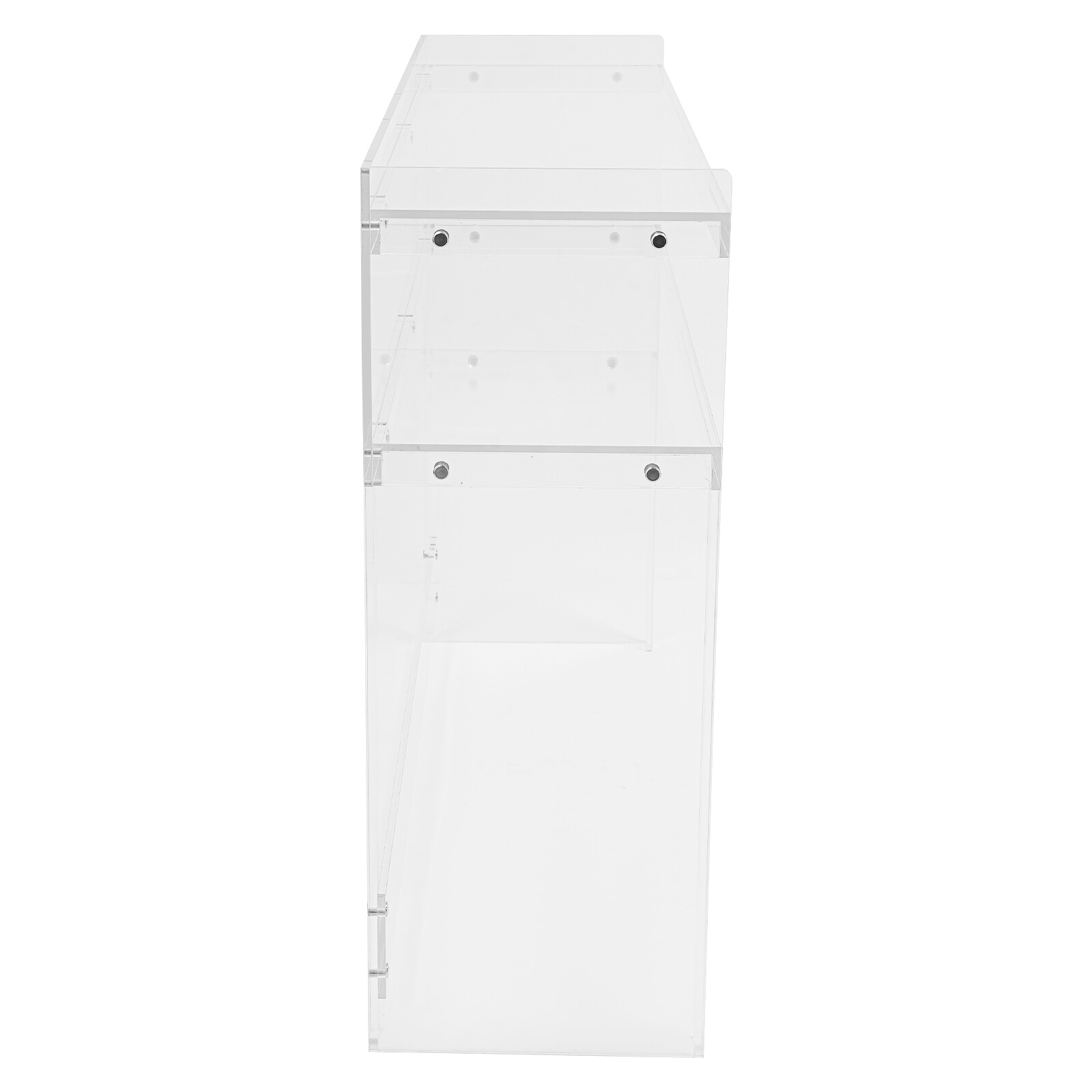 2 Tier Modern Acrylic Table Clear Entry Table Small Entryway Table 100×30×80cm
