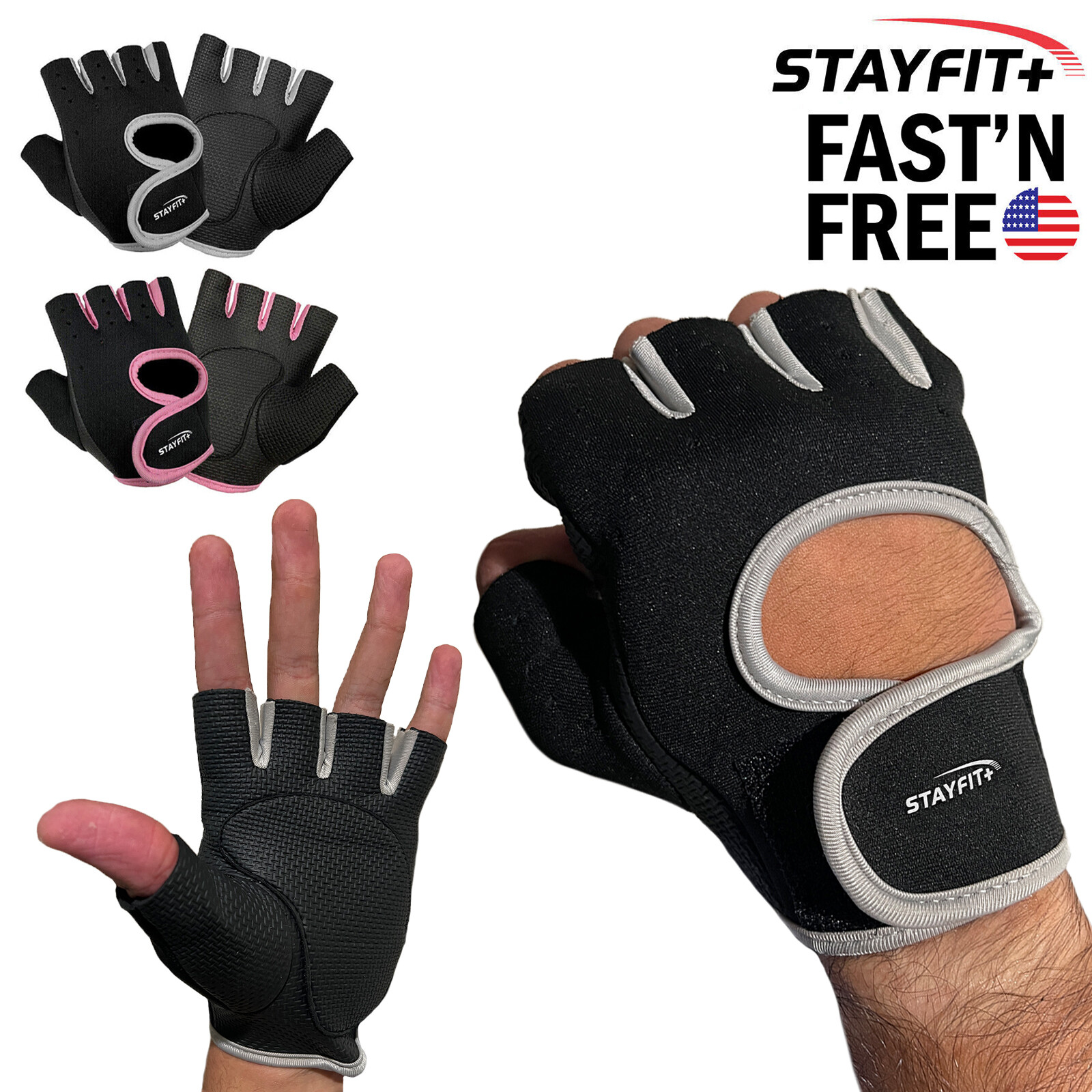 Weight Lifting Gloves Cycling Fitness Padded Workout Exercise Training Men Women