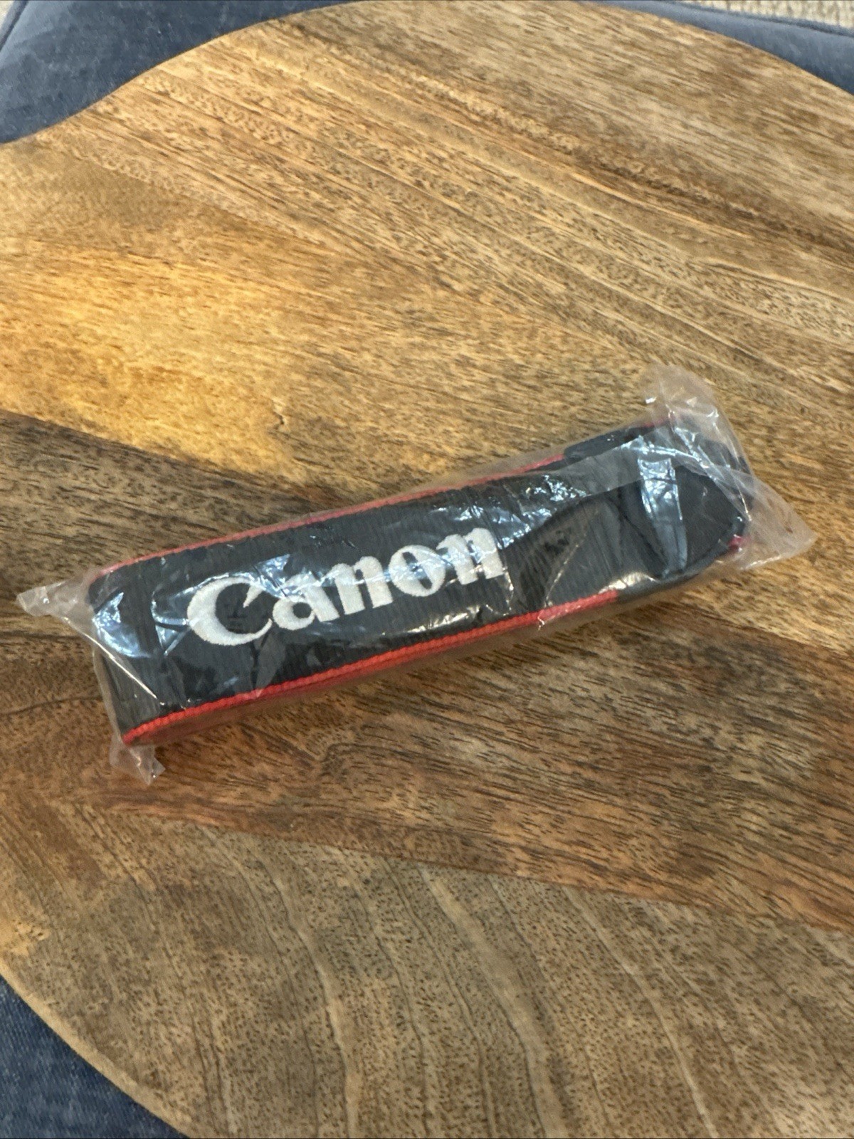 Canon EOS Digital Camera Neck Shoulder Strap Black-Red - Genuine OEM