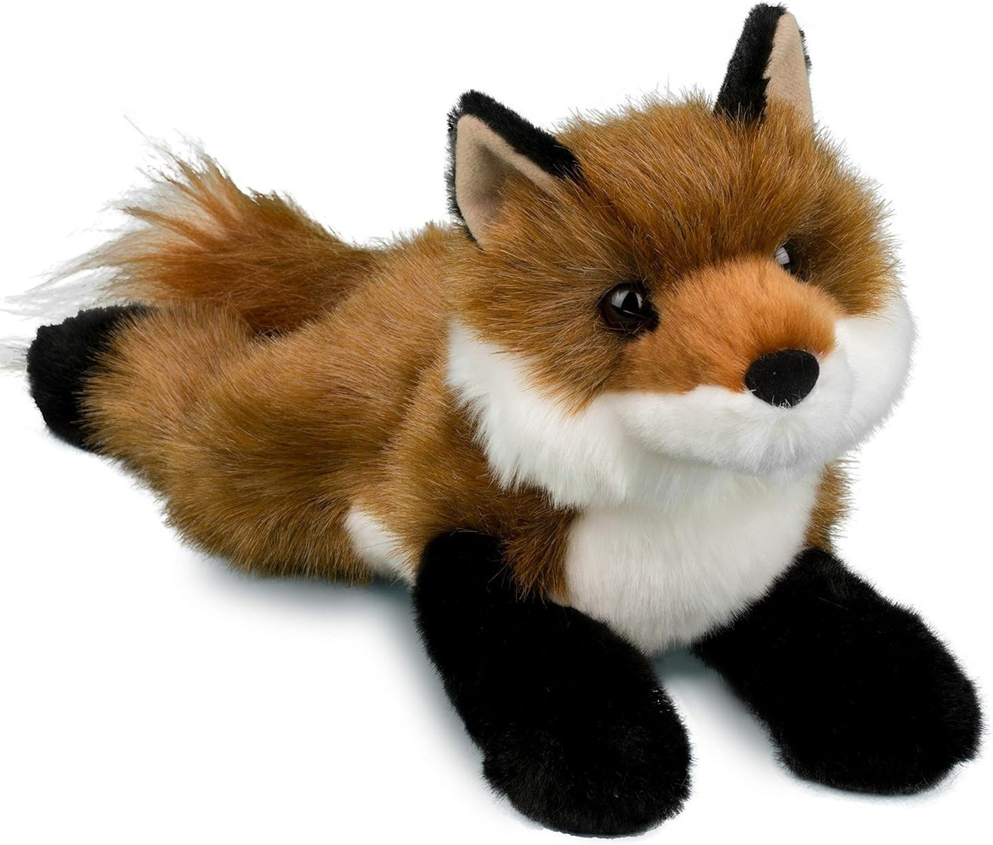 Roxy 14" Red Fox Douglas Plush Stuffed Animal Cuddle Toy Common Kit Black
