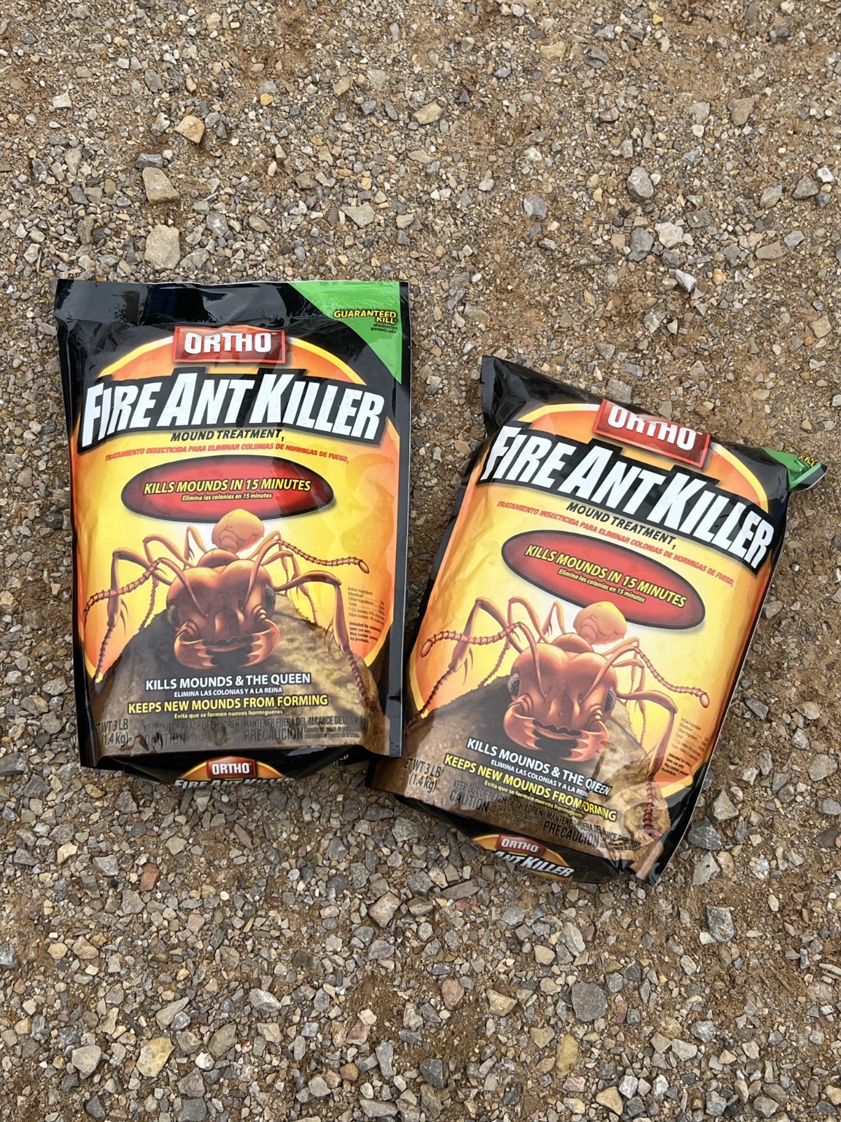 2 Pack Ortho Fire Ant Killer Mound Treatment 3lb - Kills Queen in 15 Min
