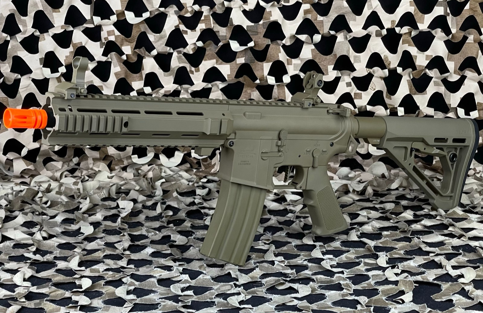 NEW Lancer Tactical Gen 4 L119A2 M4/M16 Full Metal AEG Airsoft Rifle - Tan