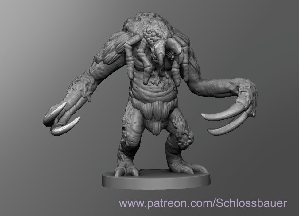 Ettercap Demon Creature Monster Manual 28mm Scale DND D&D Miniature SB
