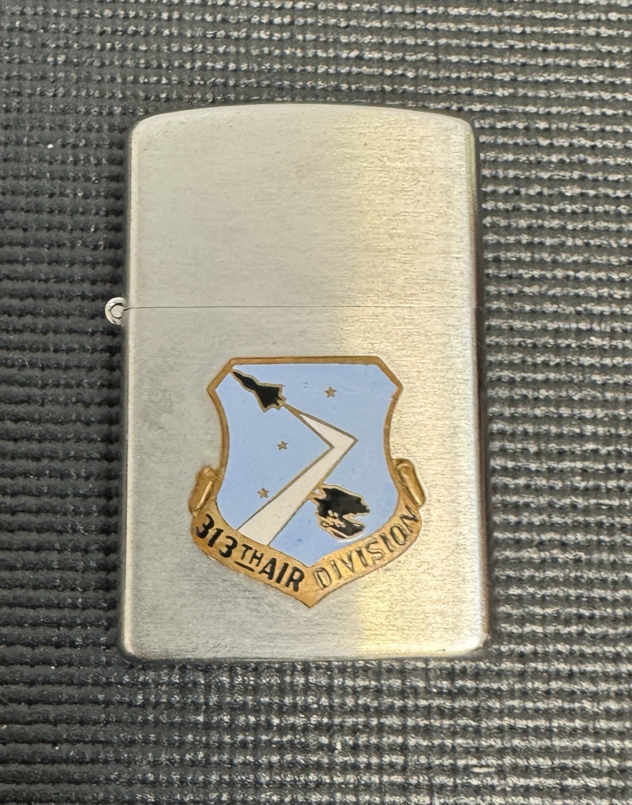 Vintage 313th Air Division Penguin Japan Lighter