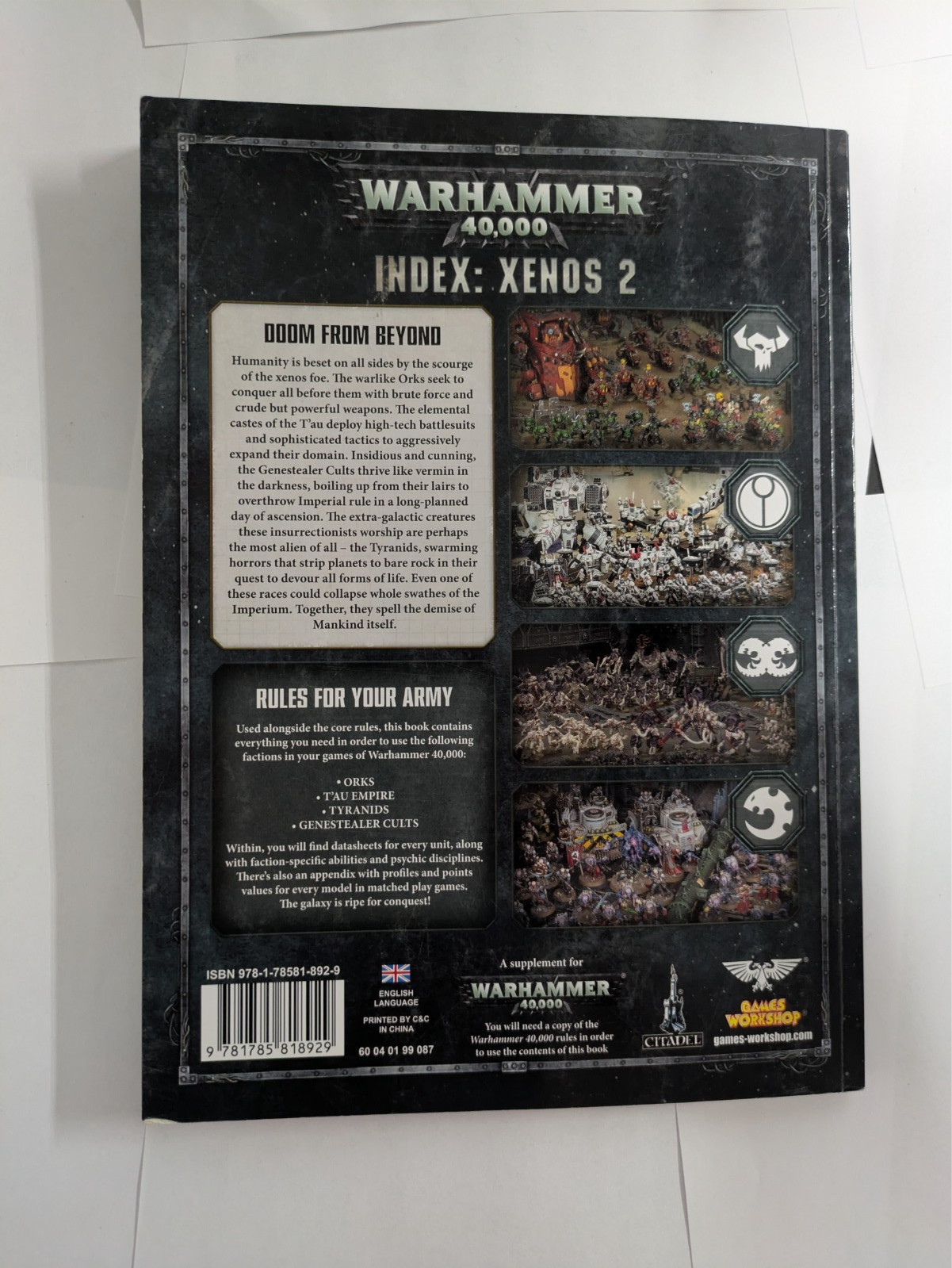 OOP warhammer 40k Index: Xenos 2