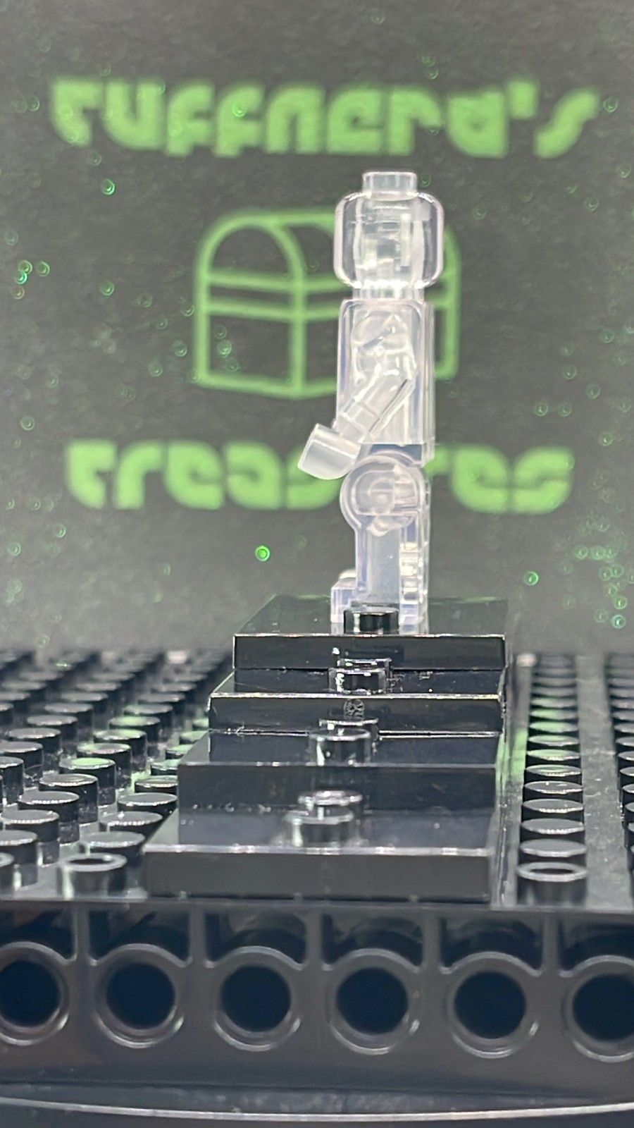 CUSTOM BLANK MOC TRANSPARENT CRYSTAL CLEAR MINIFIG