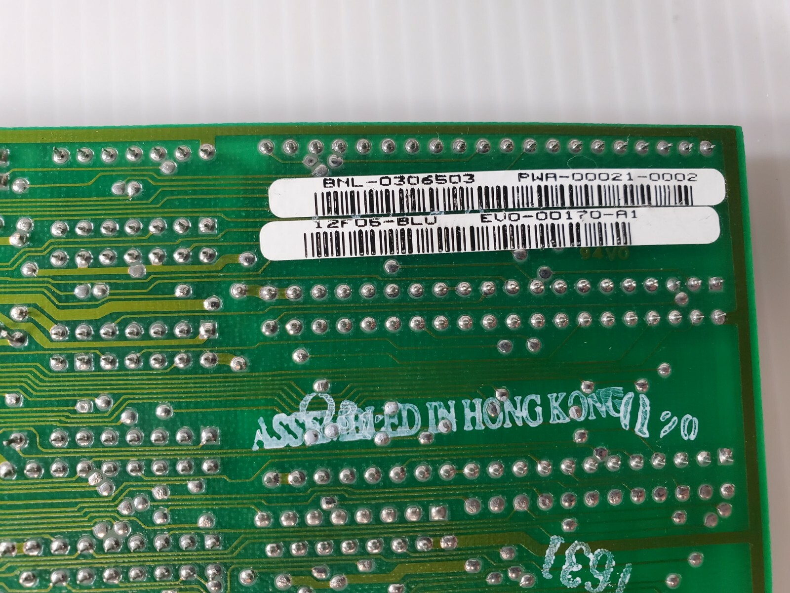 EVEREX SYSTEMS INC. CARD E3E5UVEV-170