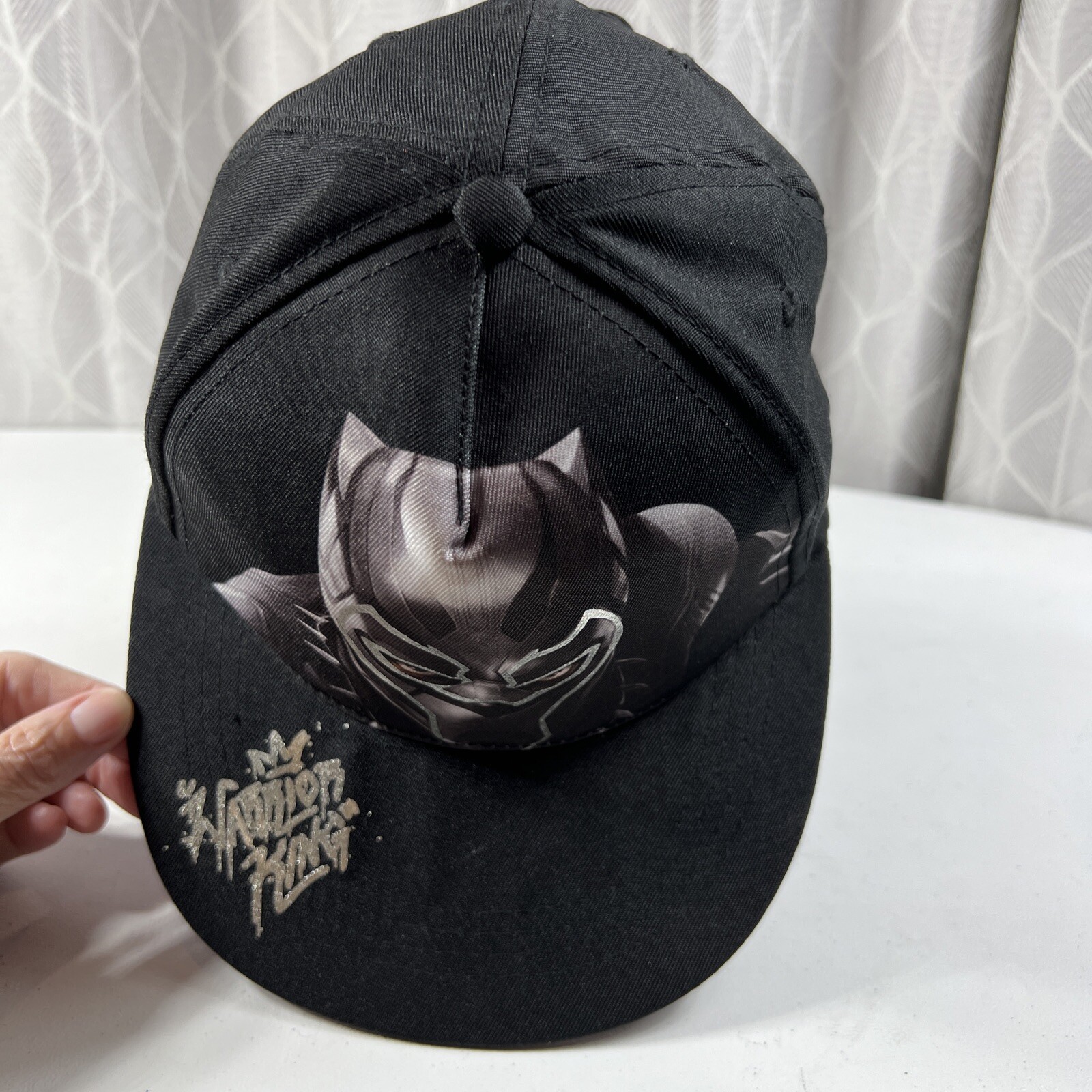 "Black Panther" Snapback Hat Marvel Warrior Hero Cap Marvel Black Panther Brand.