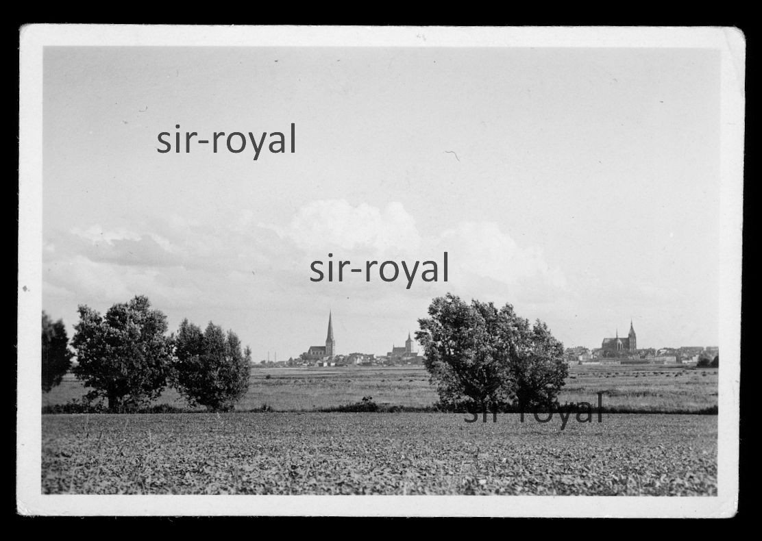 Rostock 1937 - City from afar - 1930s - Photo 9x6cm