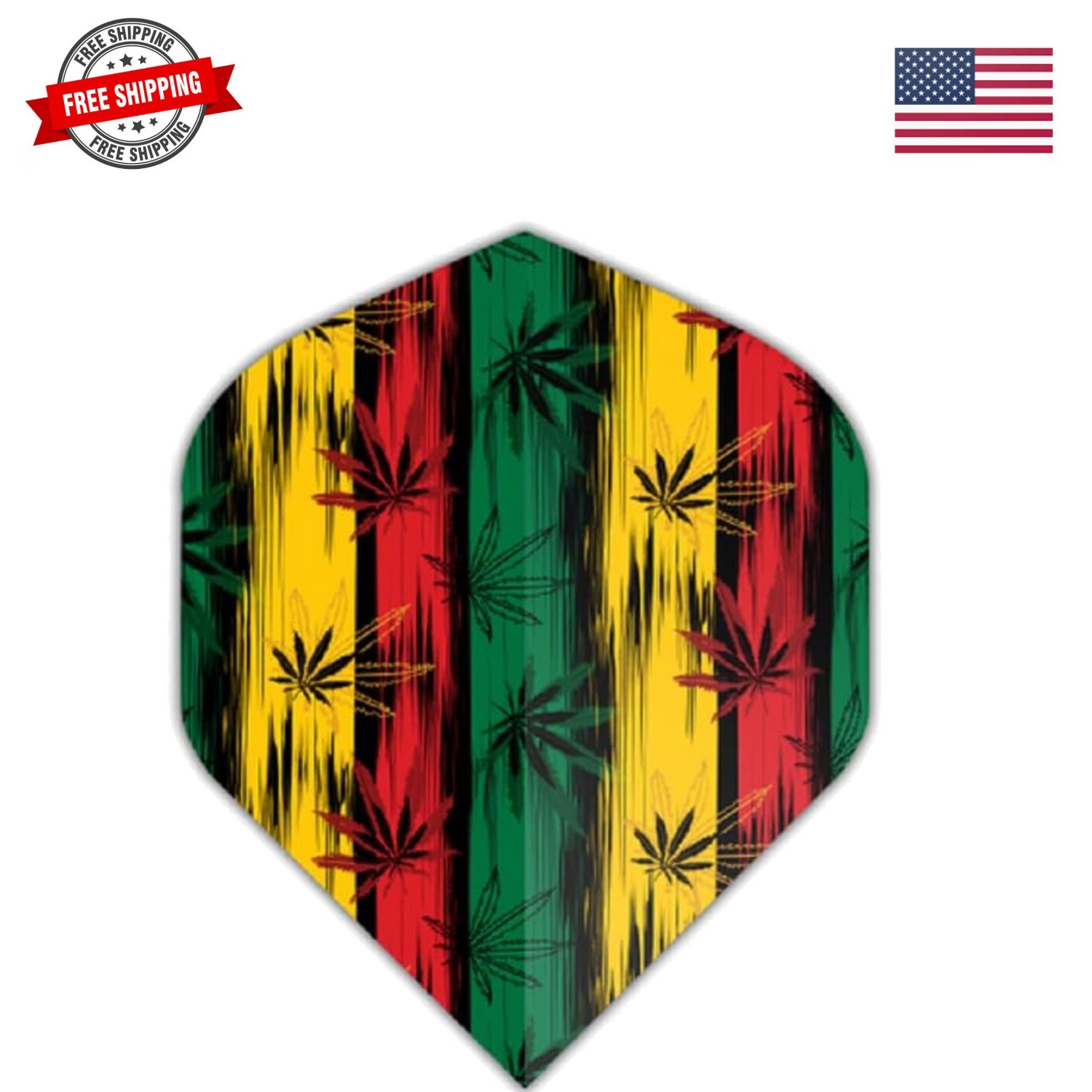 3 Sets 9 Flights Pentathlon Standard Marijuana - 100 Micron, Ex-Tough - Colored