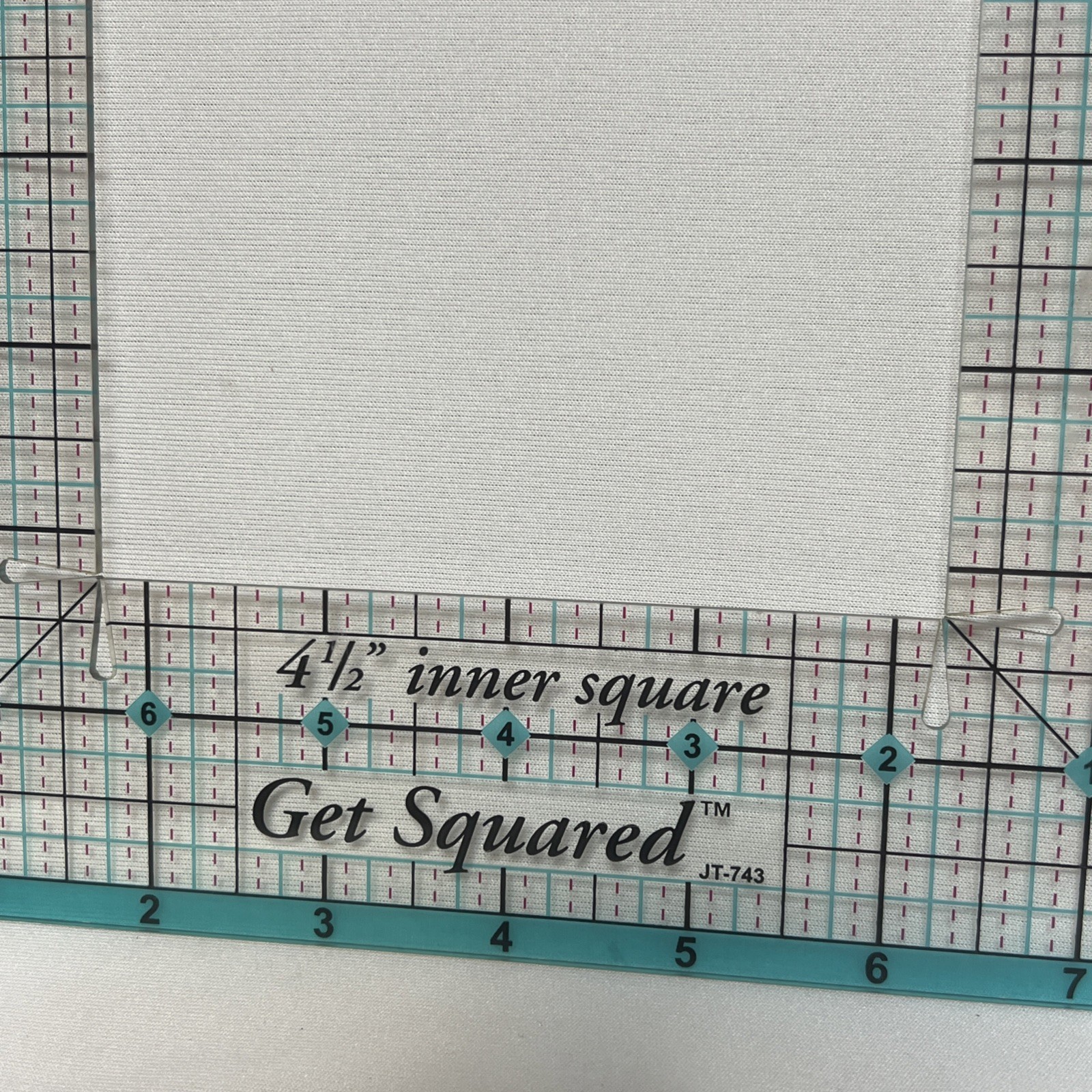 June Tailor Get Squared Quilters Template 8.5" Outer & 4.5" Inner 8 1/2 4 1/2