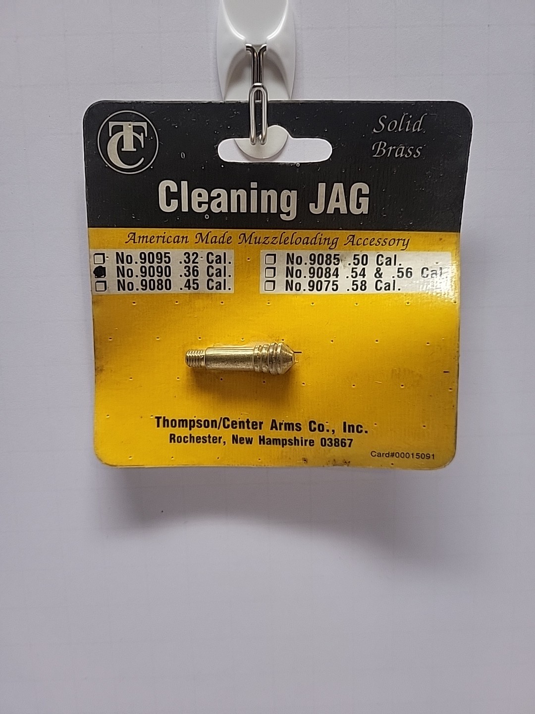 THOMPSON CENTER T/C .36 CALIBER CLEANING JAG 9090 BRASS