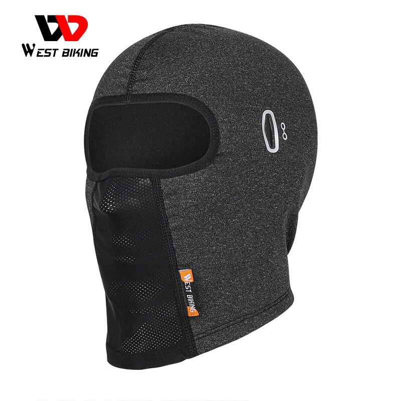 WEST BIKING Winter Cycling Motorcycle Helmet Cap Face Mask Hat Headgear Gray
