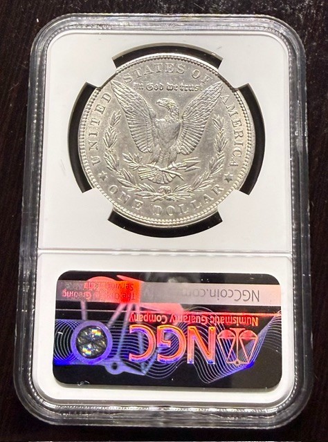 1902 Morgan Silver Dollar NGC UNC Details
