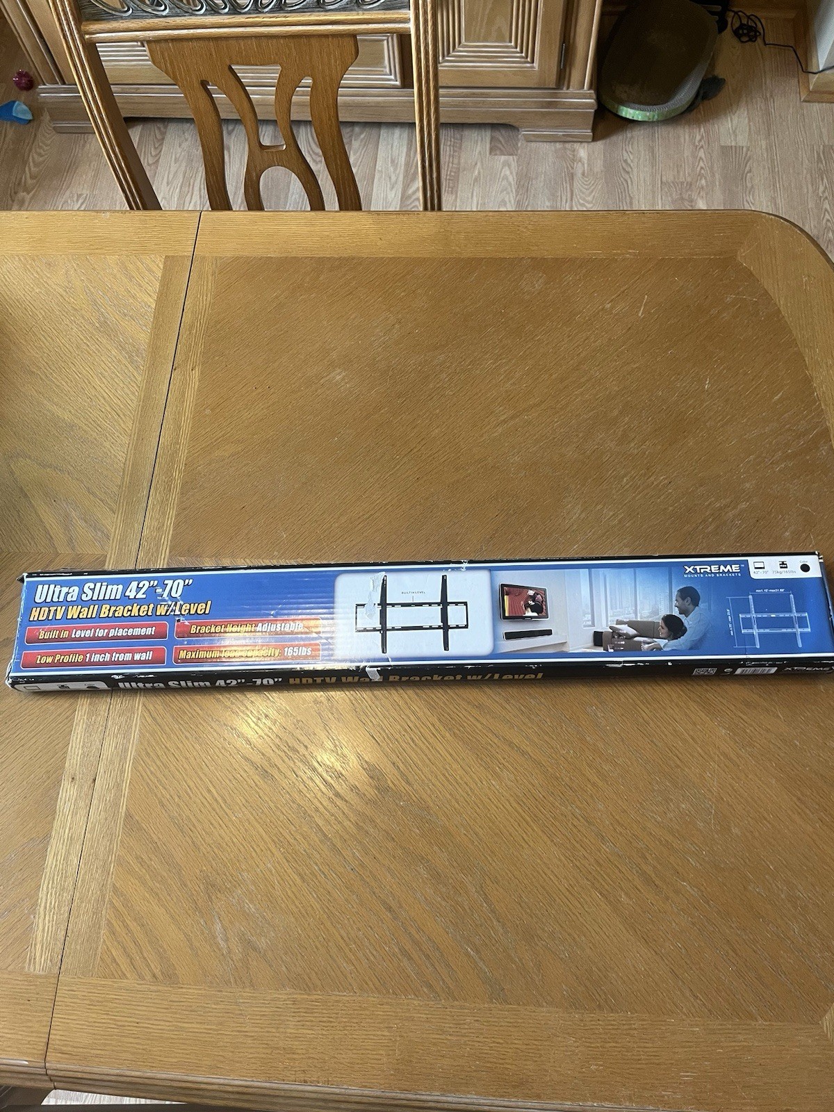 Extreme ULTRA SLIM LOW PROFILE Adjustable height TV WALL MOUNT  42"-70" 165lbs